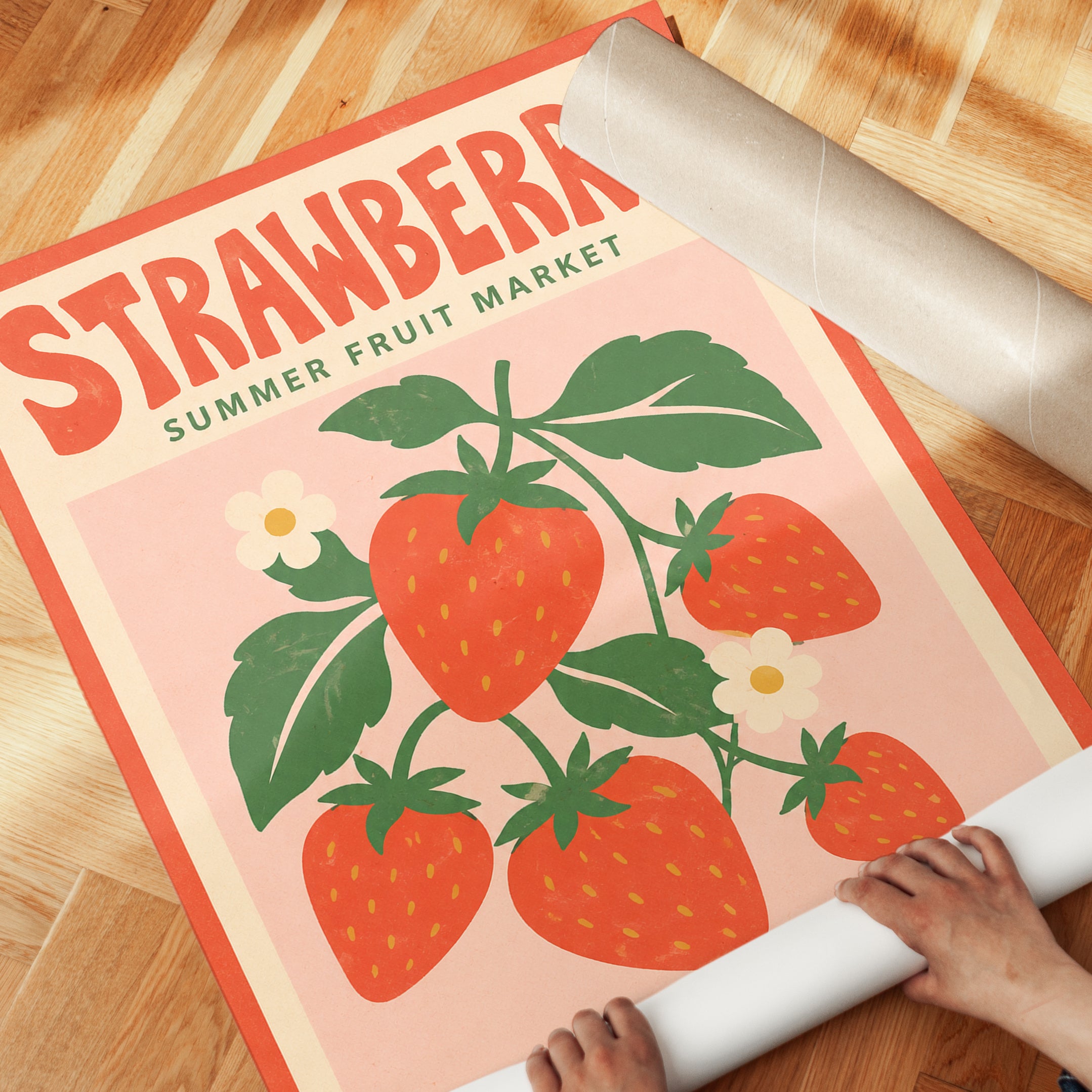 Strawberry Wall Art - detail