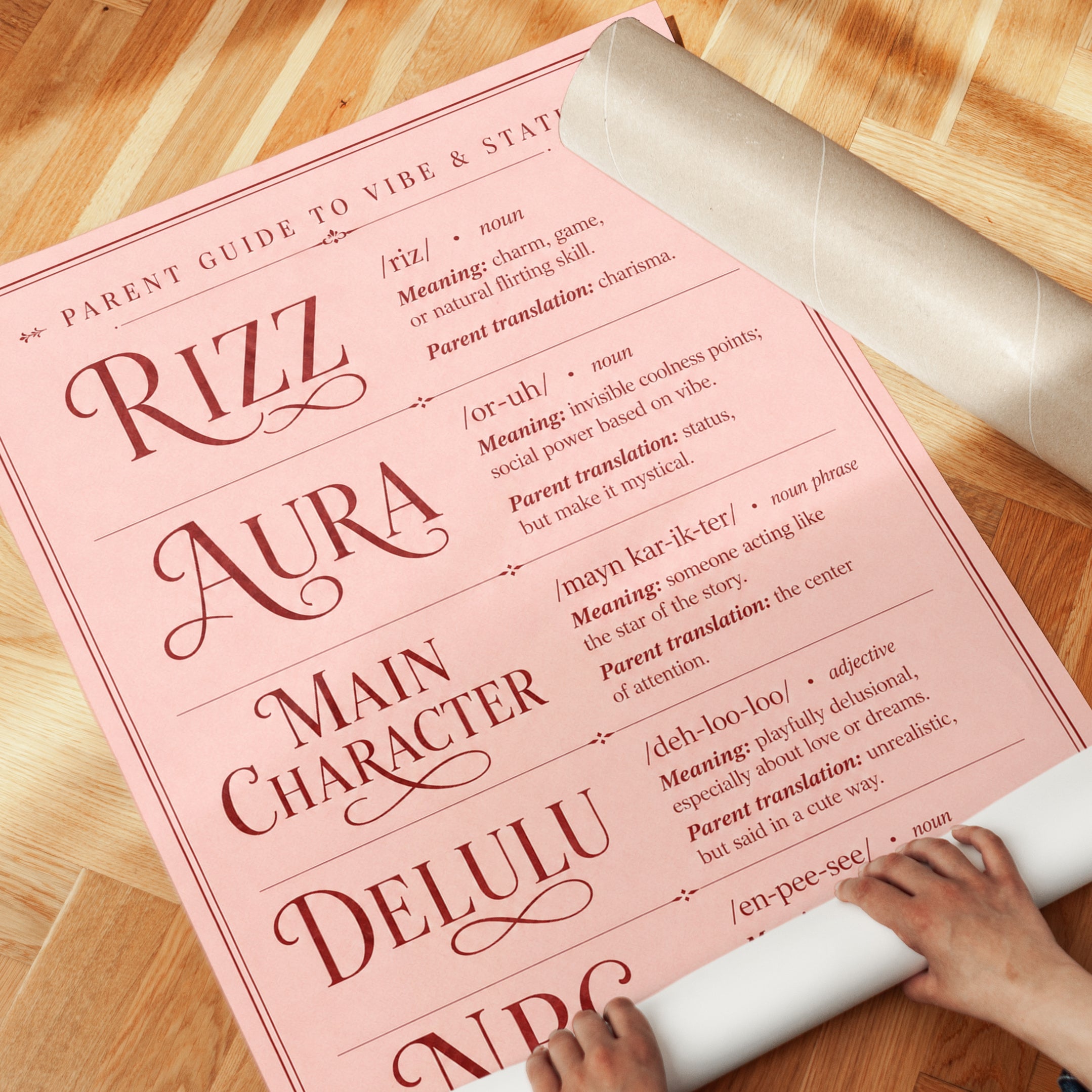 Gen Z Slang Poster - detail