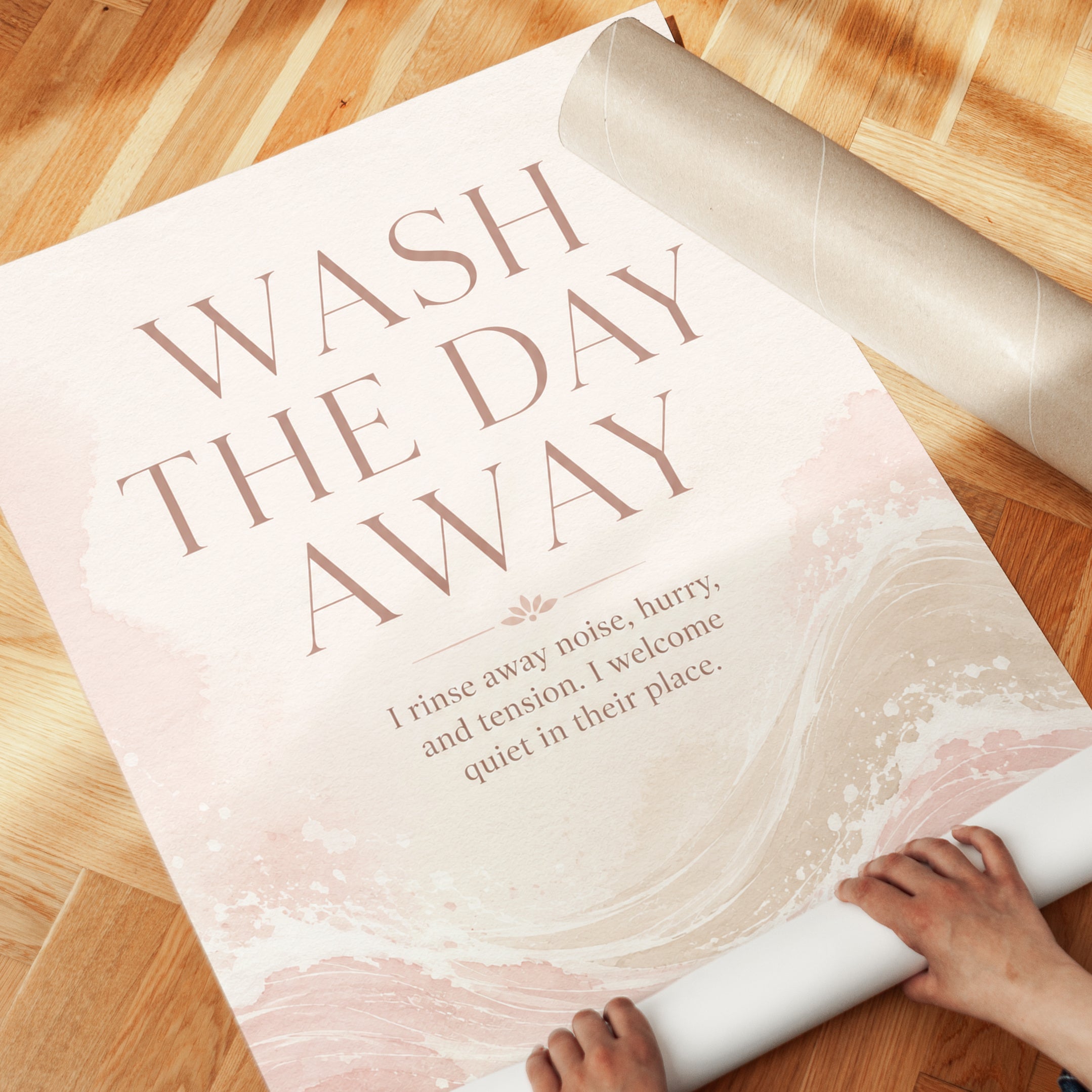 Bathroom Affirmation Print - detail
