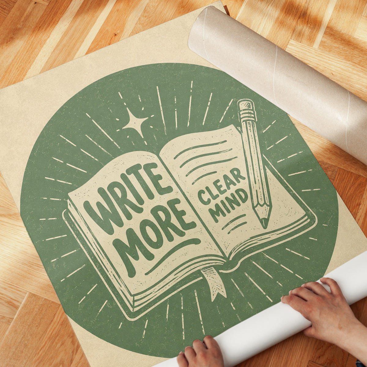 Write More Book Print - detail