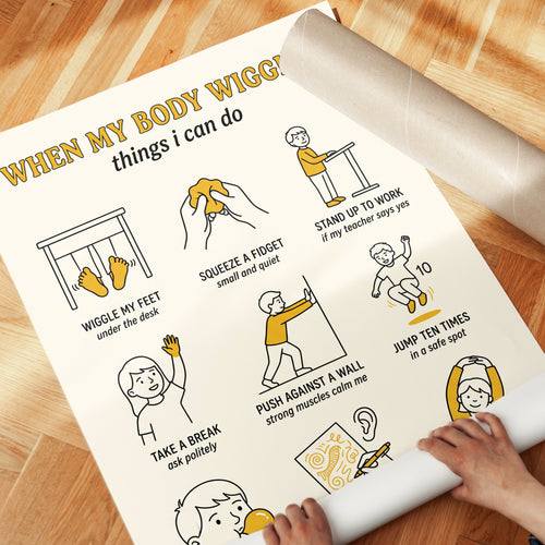 Classroom Poster: Sensory Regulation - detail