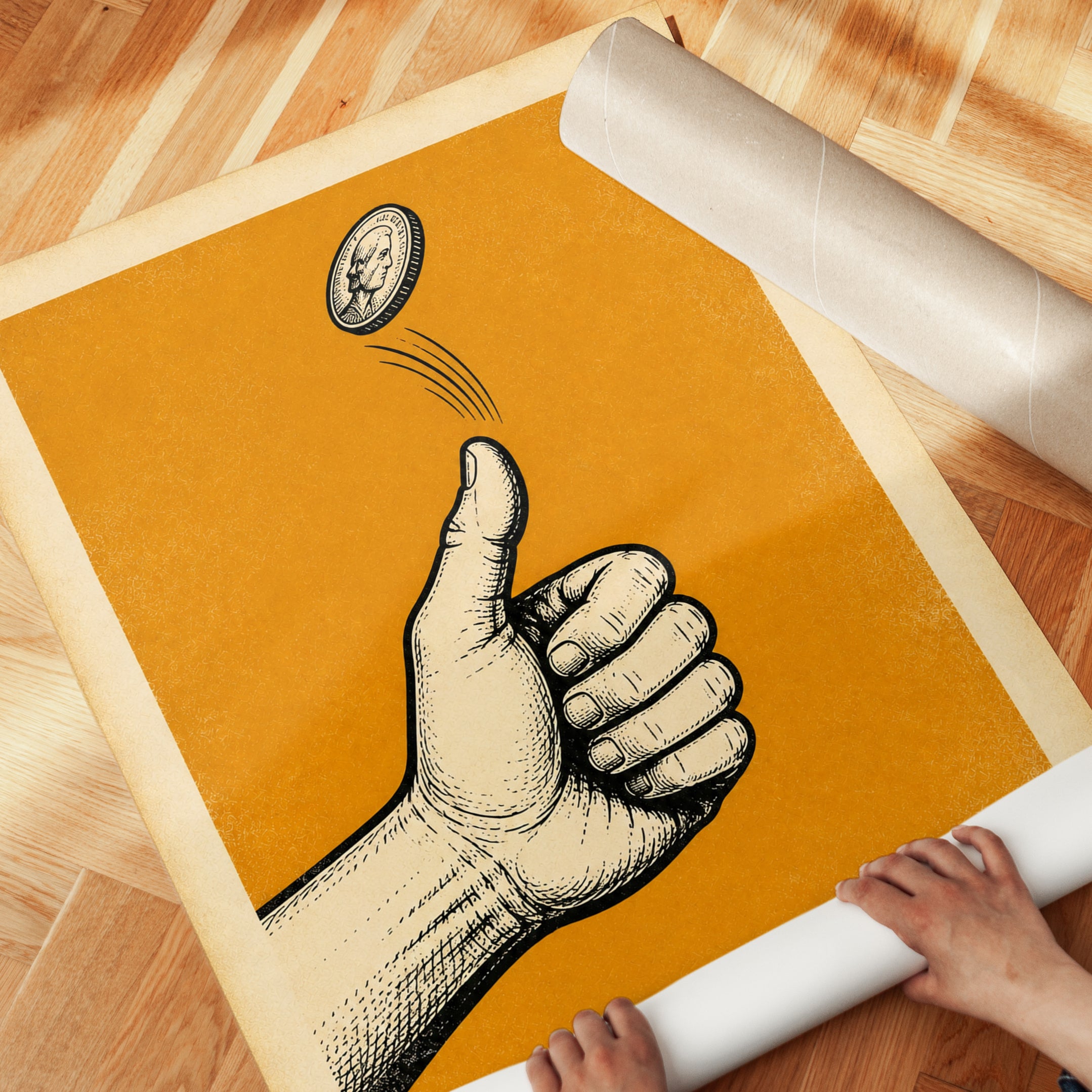 Motivational Office Print - detail