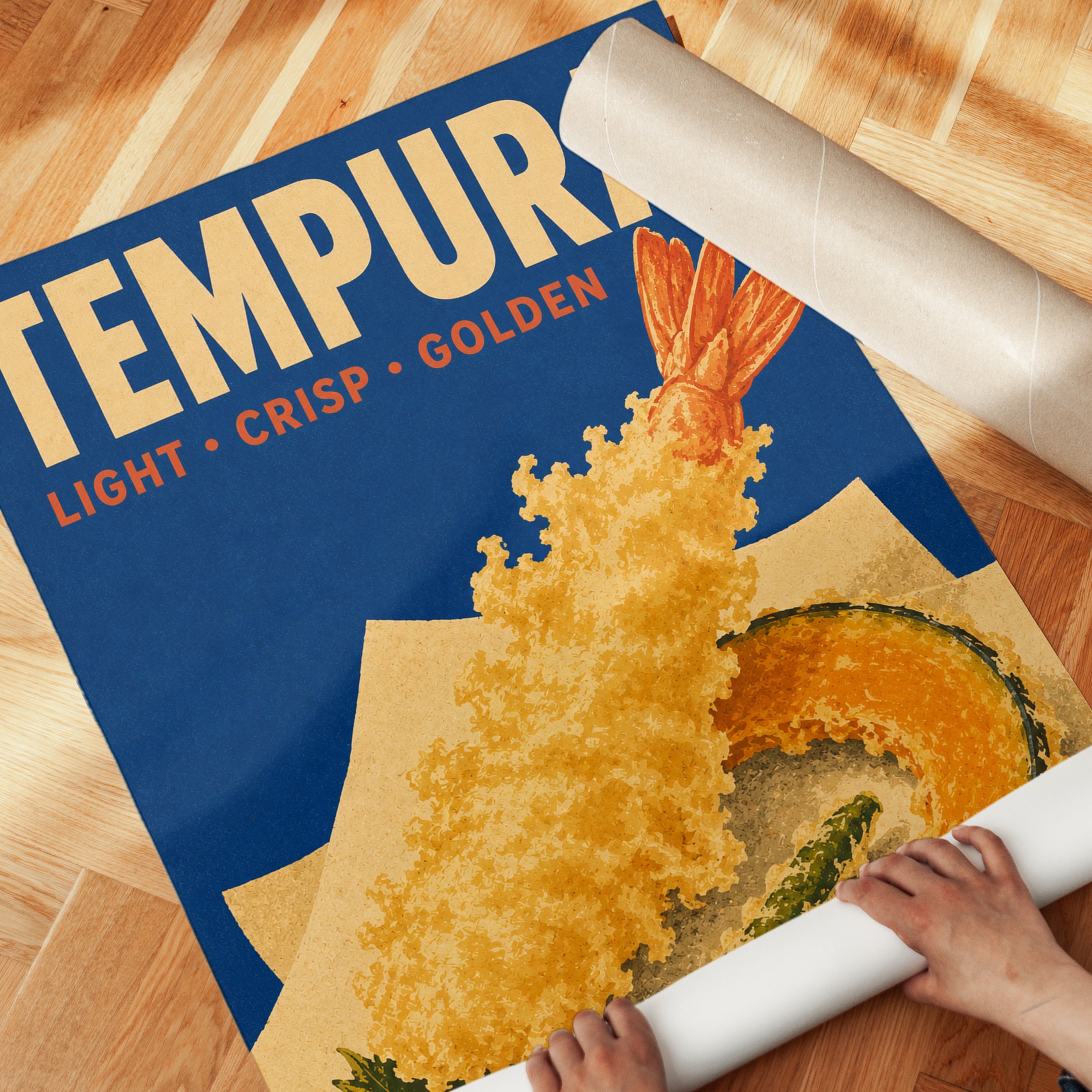 Tempura Kitchen Wall Art – Japanese Food Print - detail
