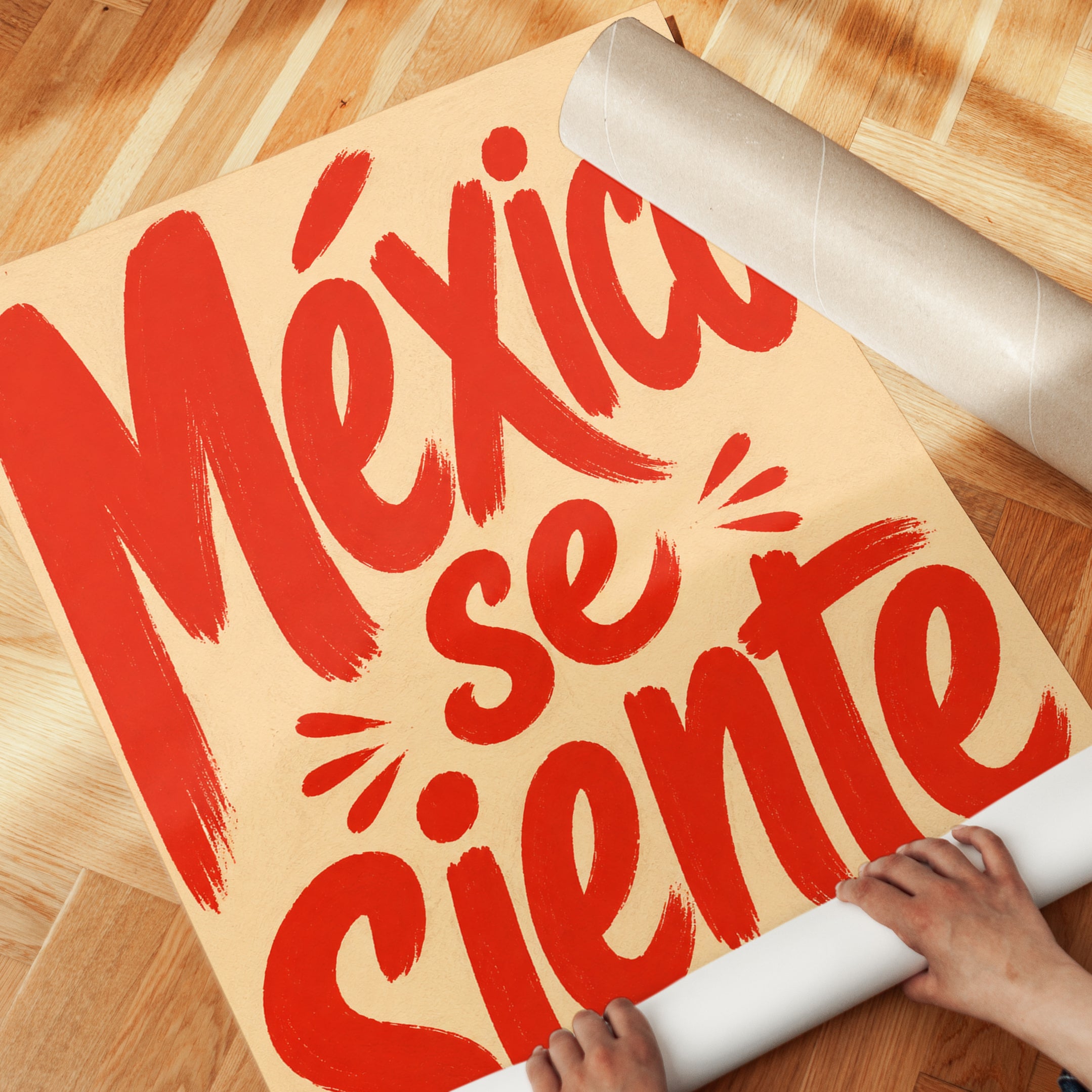 Mexican Typography Print – Mexico Wall Art - detail