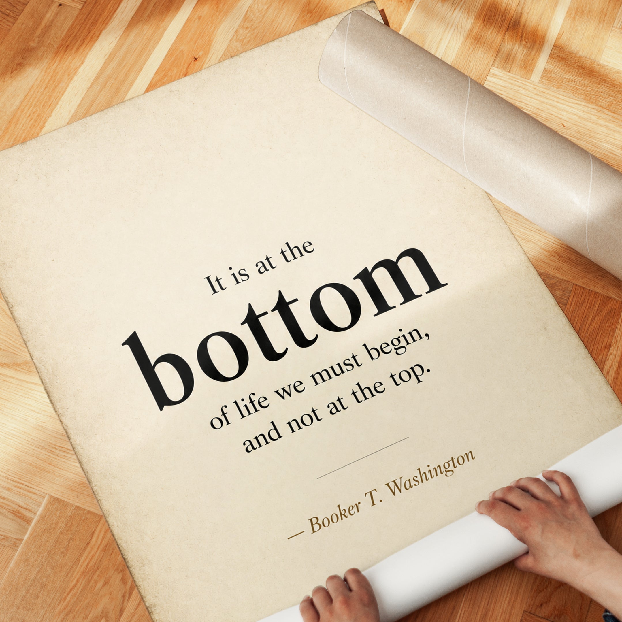 Motivational Quote Print - detail