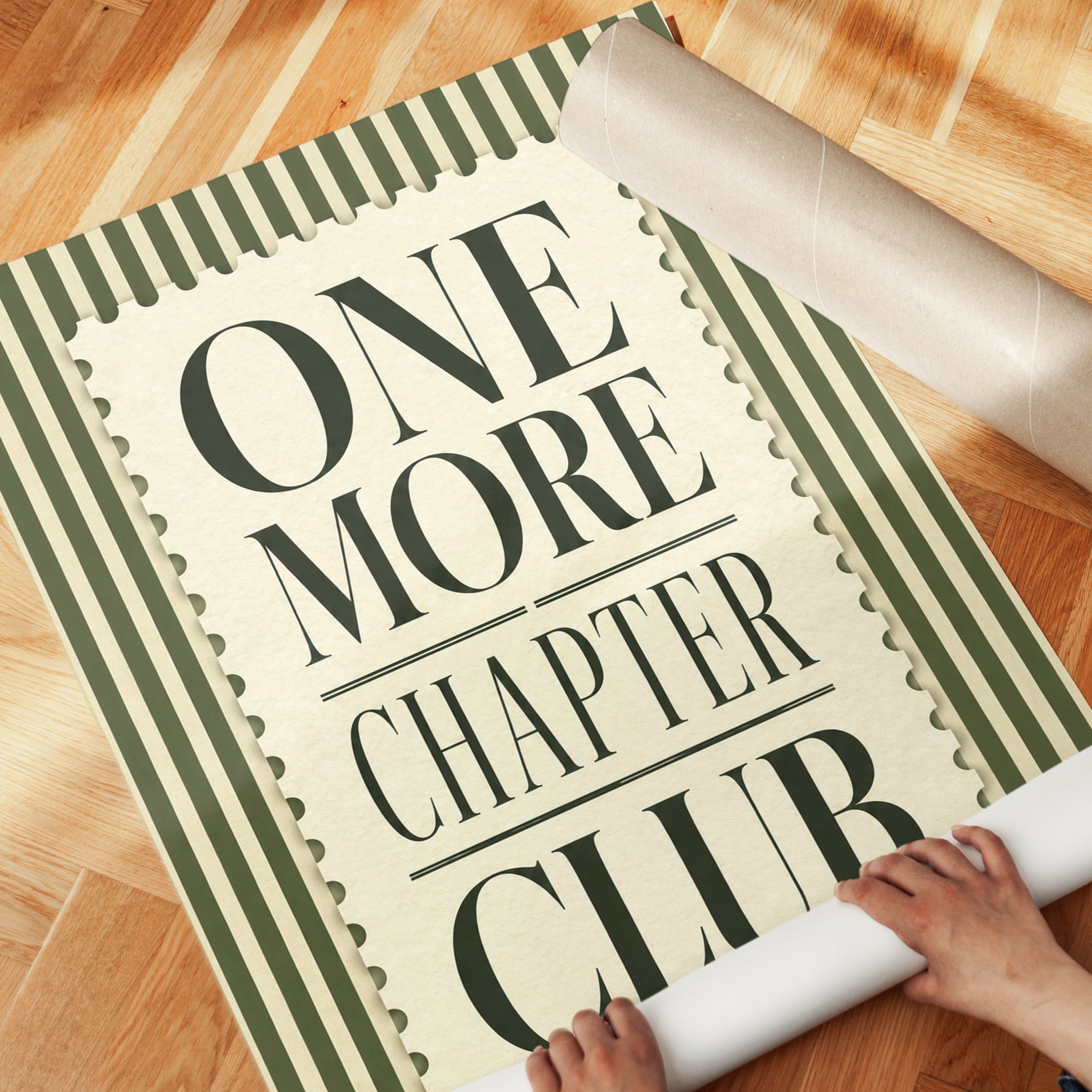 Book Club Wall Art – One More Chapter Print - detail