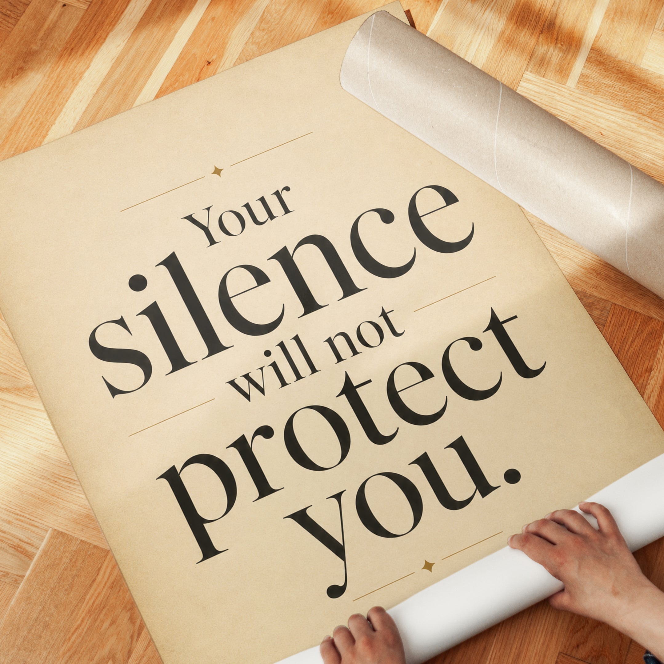 Empowerment Quote Print – Audre Lorde Wall Art - detail