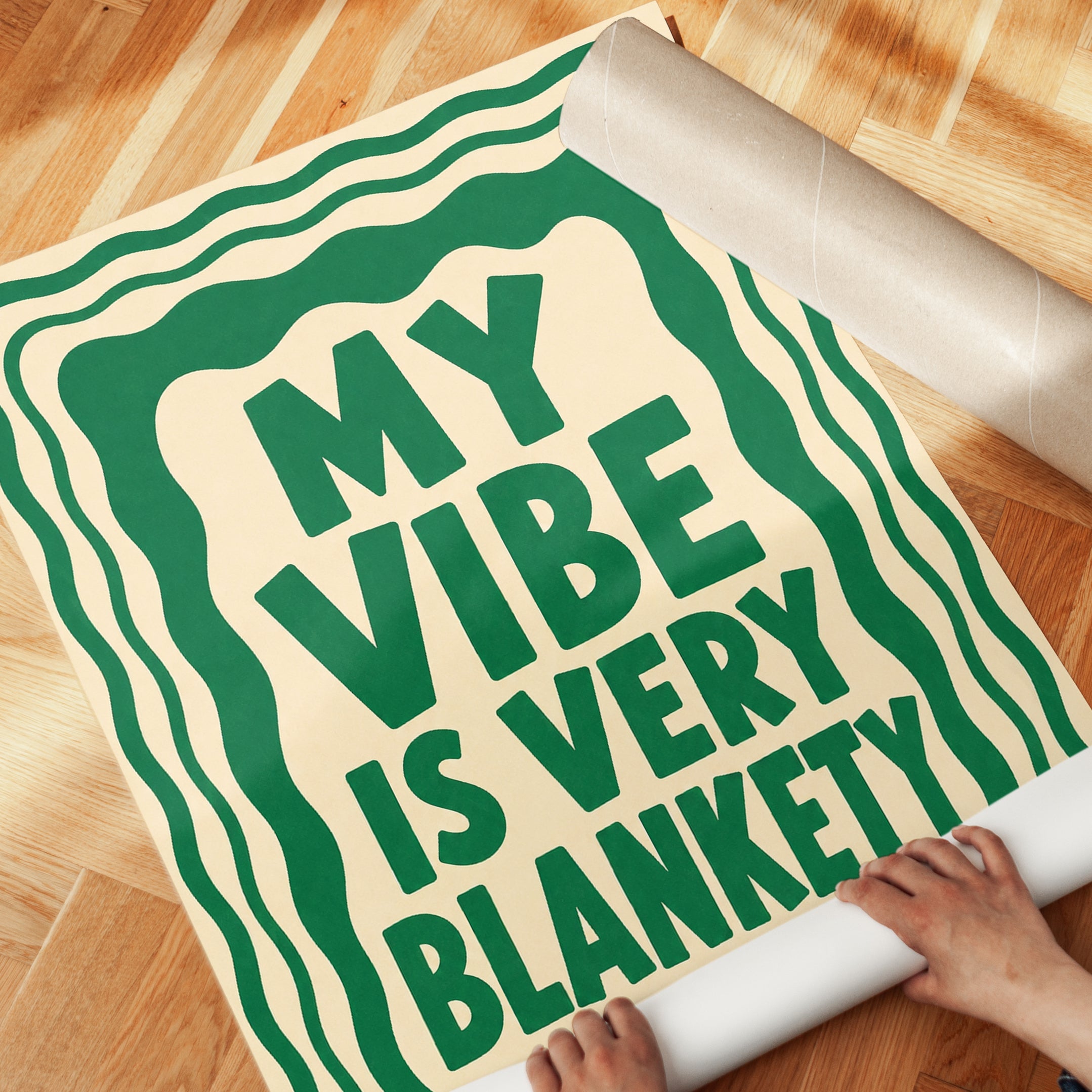 Retro Typography Print - detail