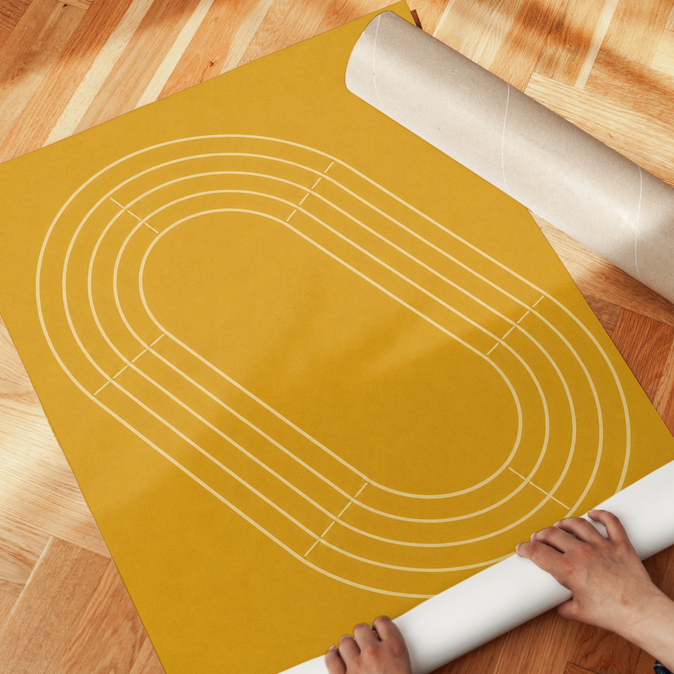 Minimalist Geometric Poster – Abstract Line Art - detail