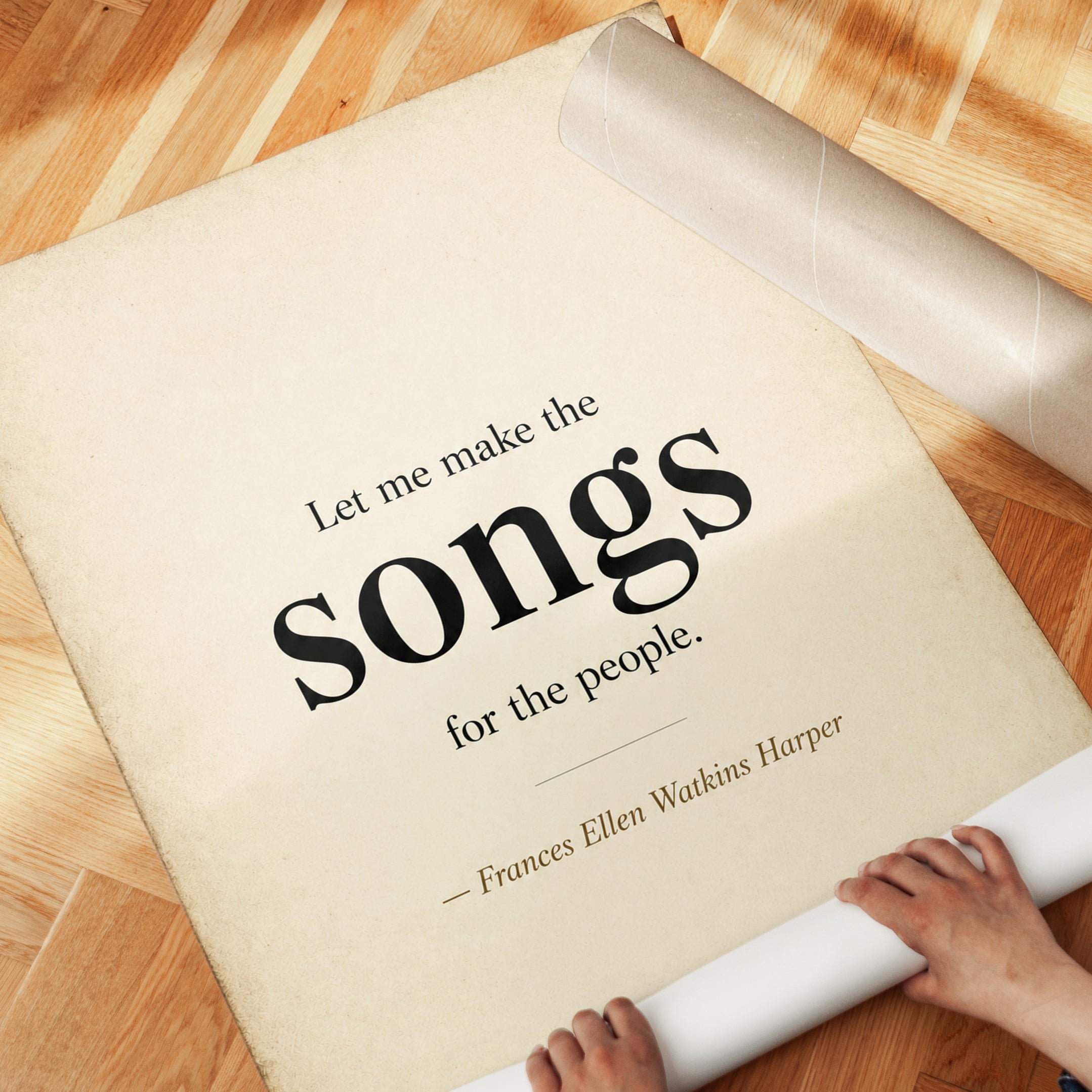 Literary Quote Print - detail