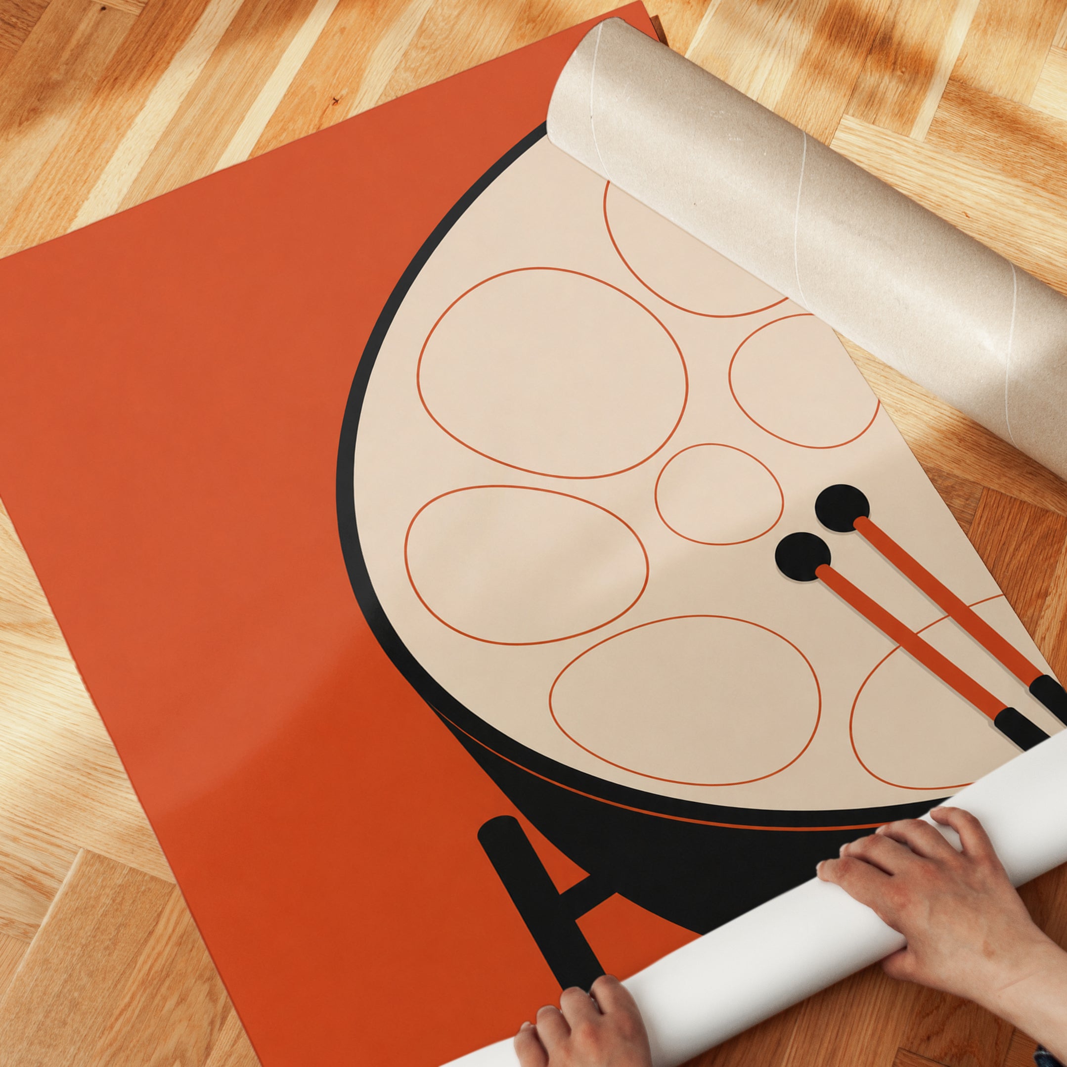 Music Poster – Drum Wall Art - detail