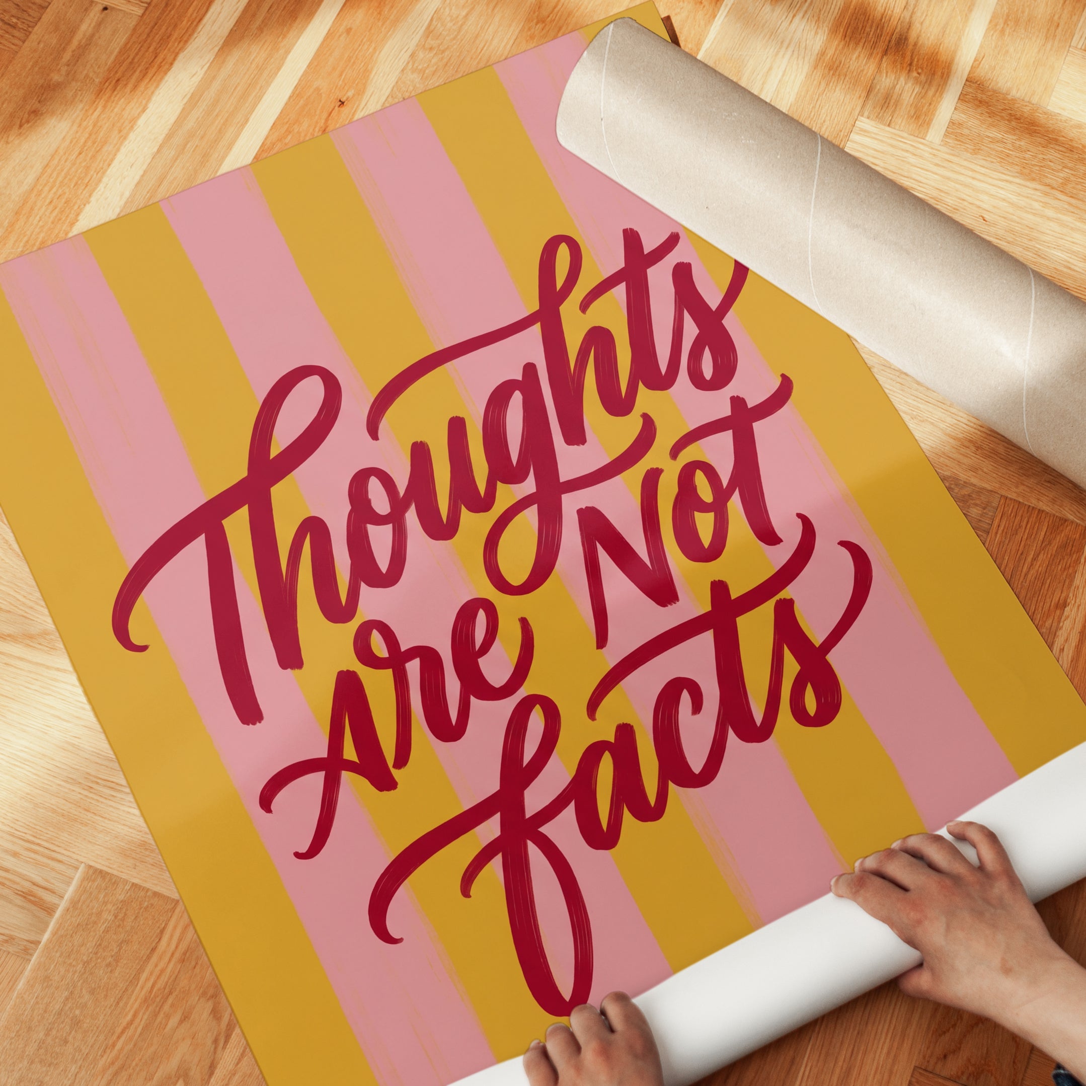 Retro Typography Poster - detail