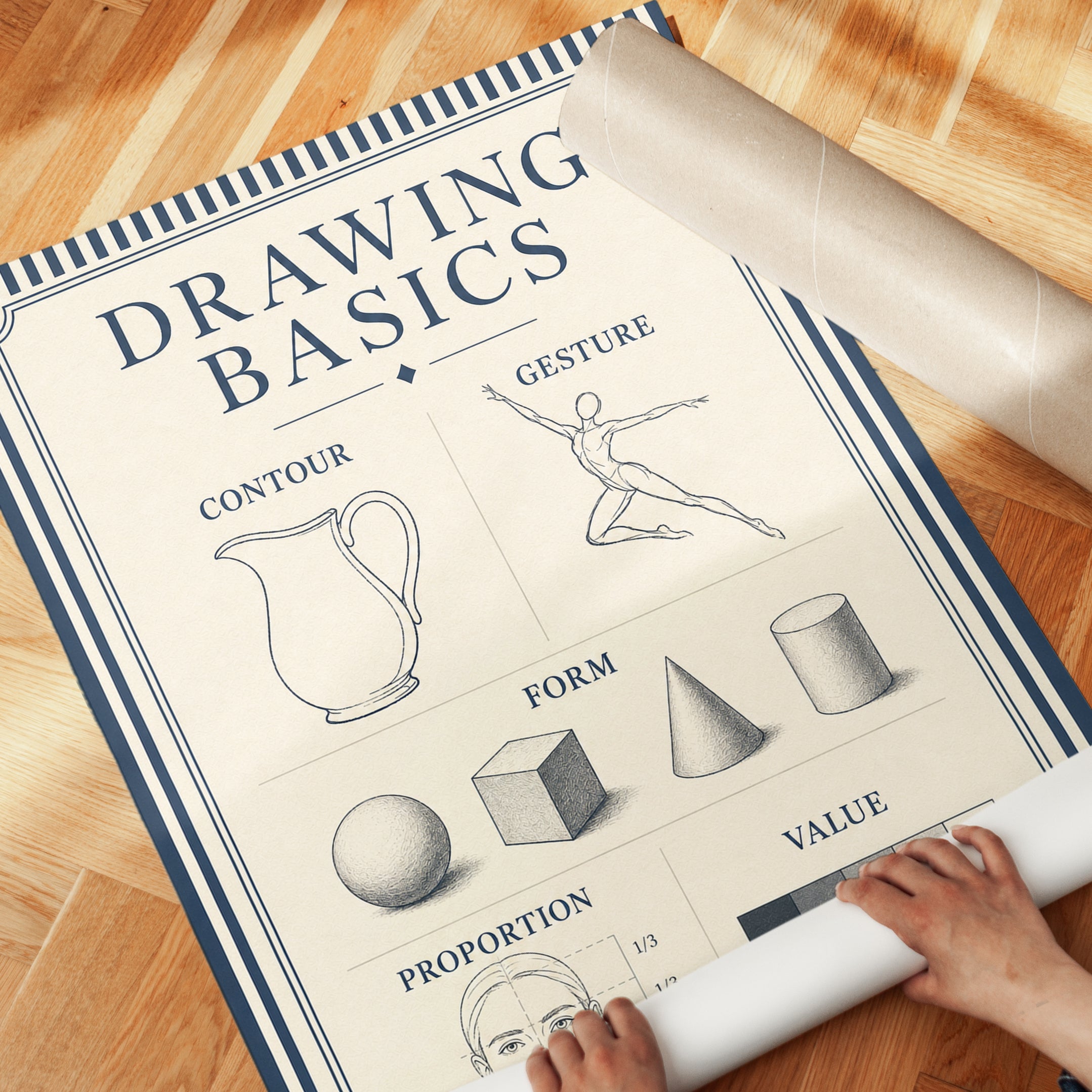 Drawing Basics Educational Art Print - detail