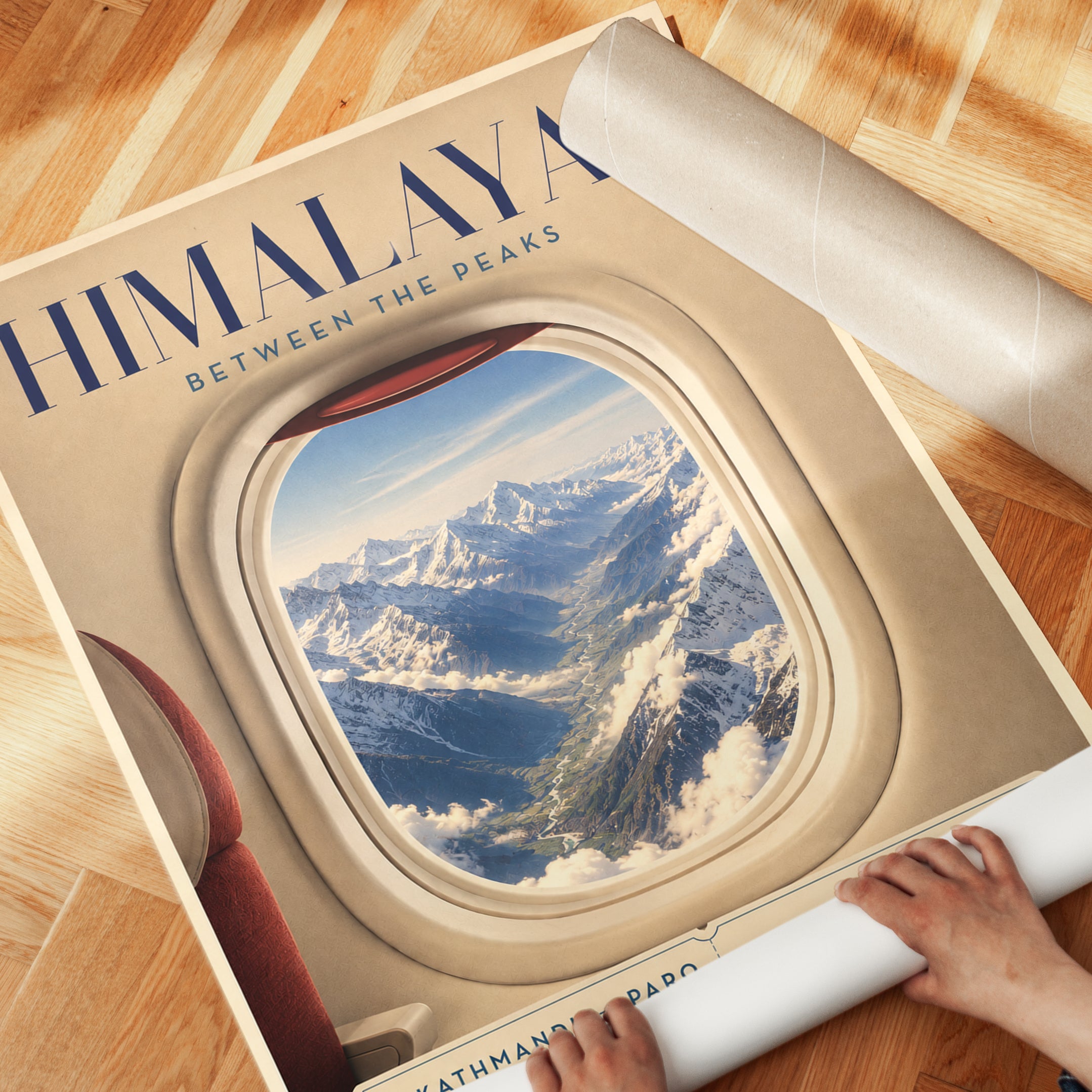 Himalayas Travel Poster - detail