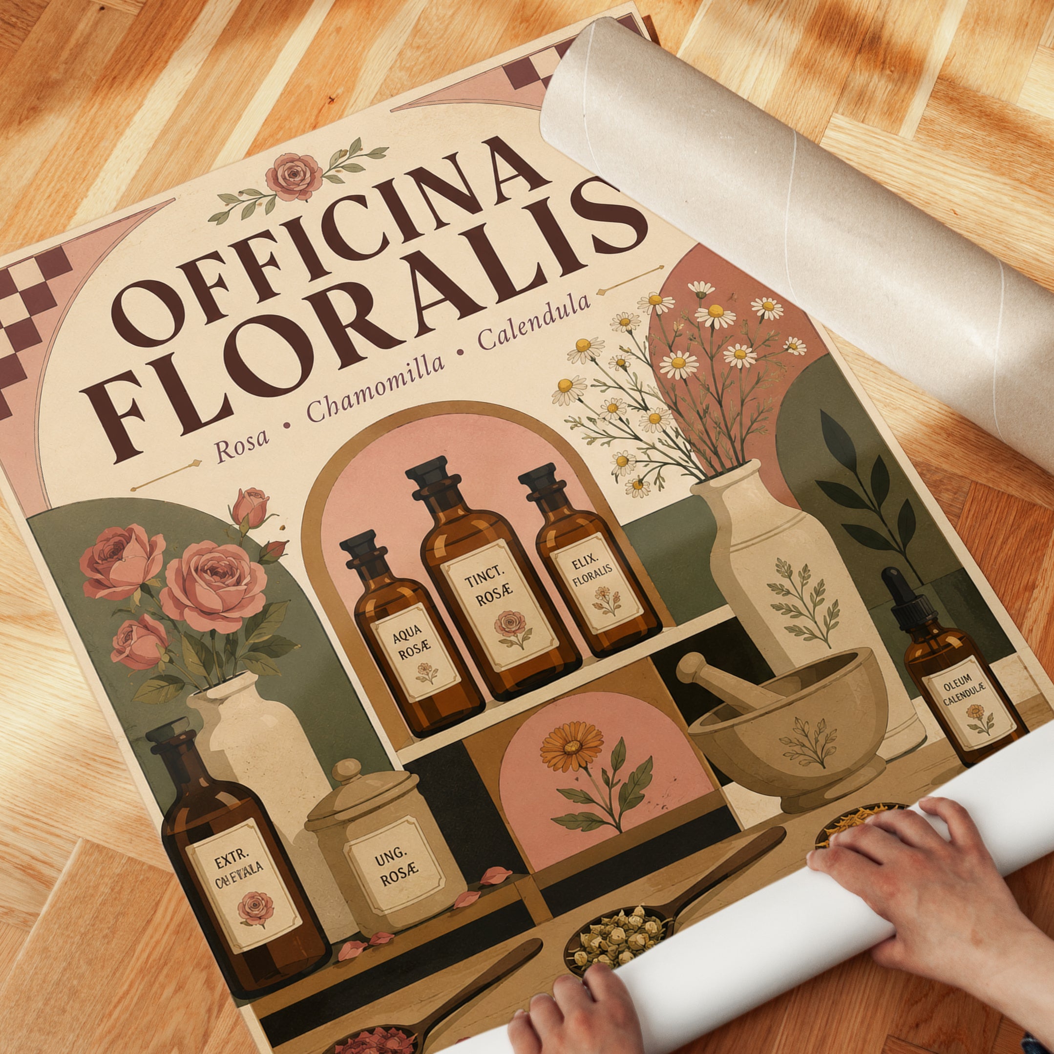 Herbal Apothecary Print - detail