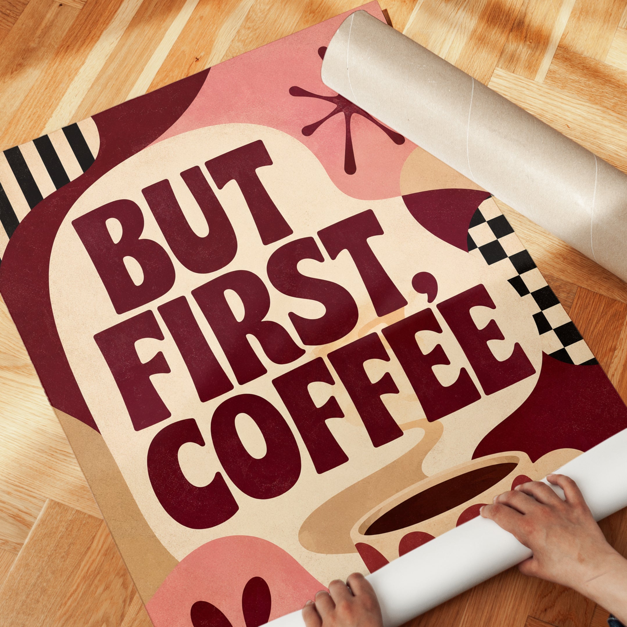 Retro Coffee Wall Art - detail