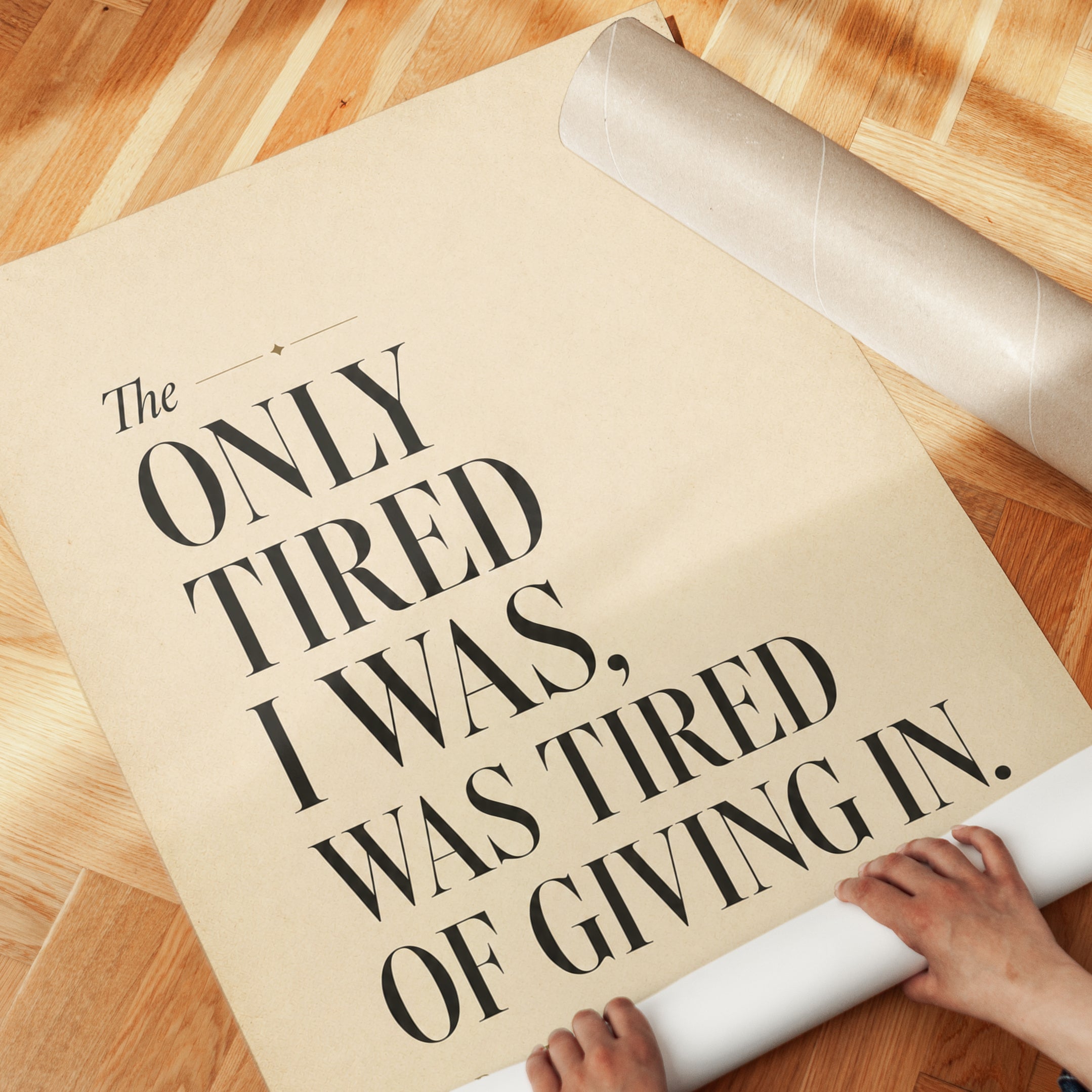 Rosa Parks Quote Print – Motivational Wall Art - detail