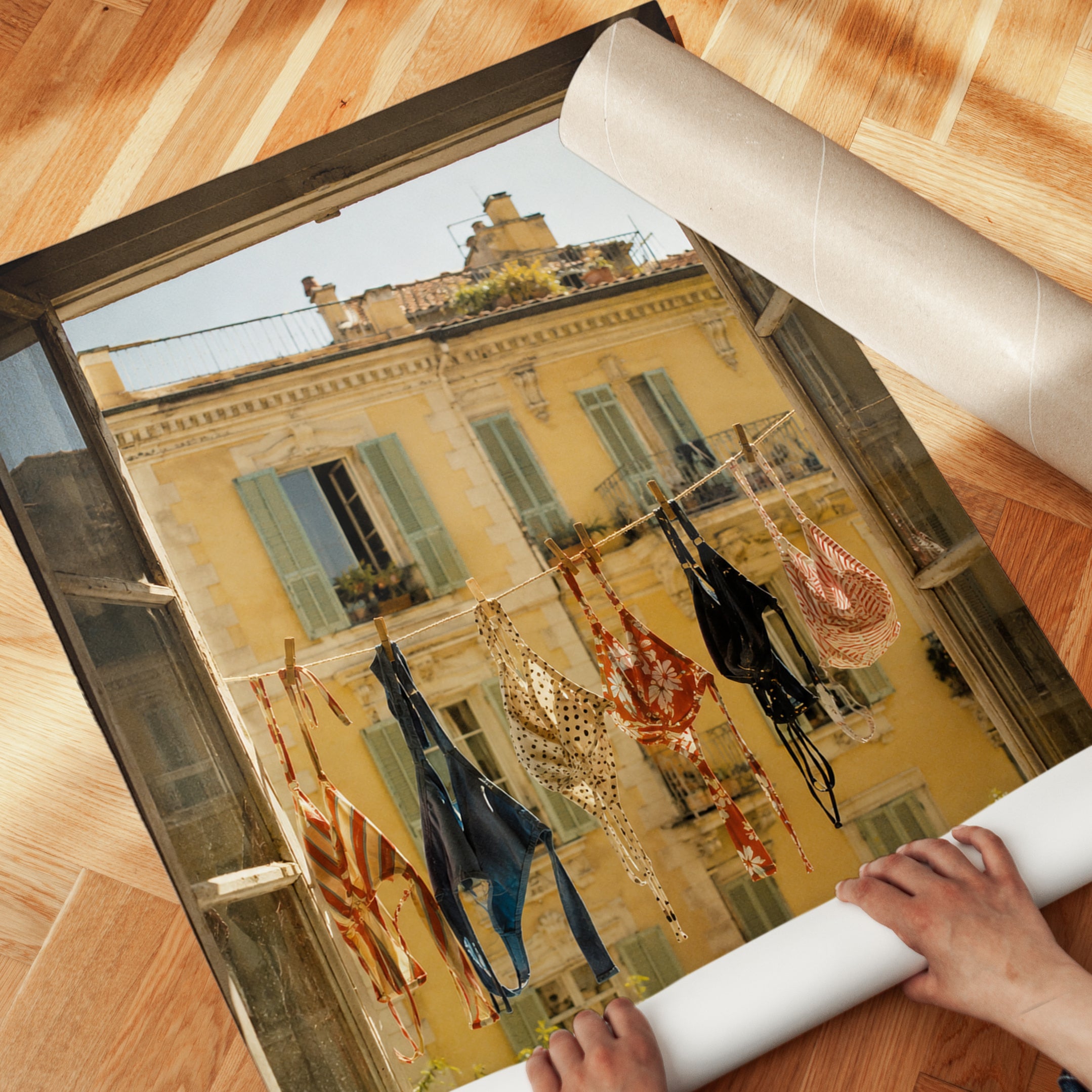 European Window View Print - detail