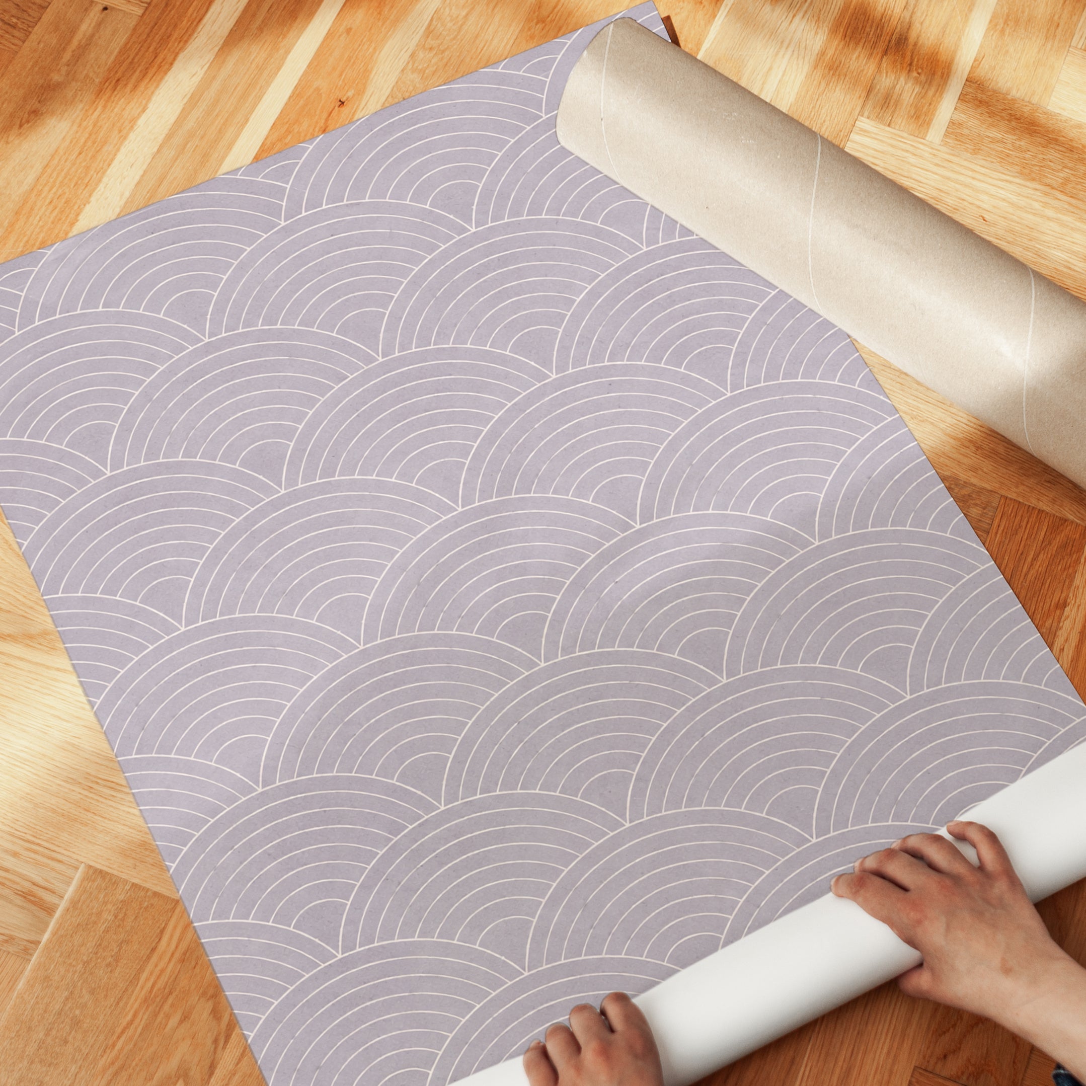 Japanese Seigaiha Wave Print - detail