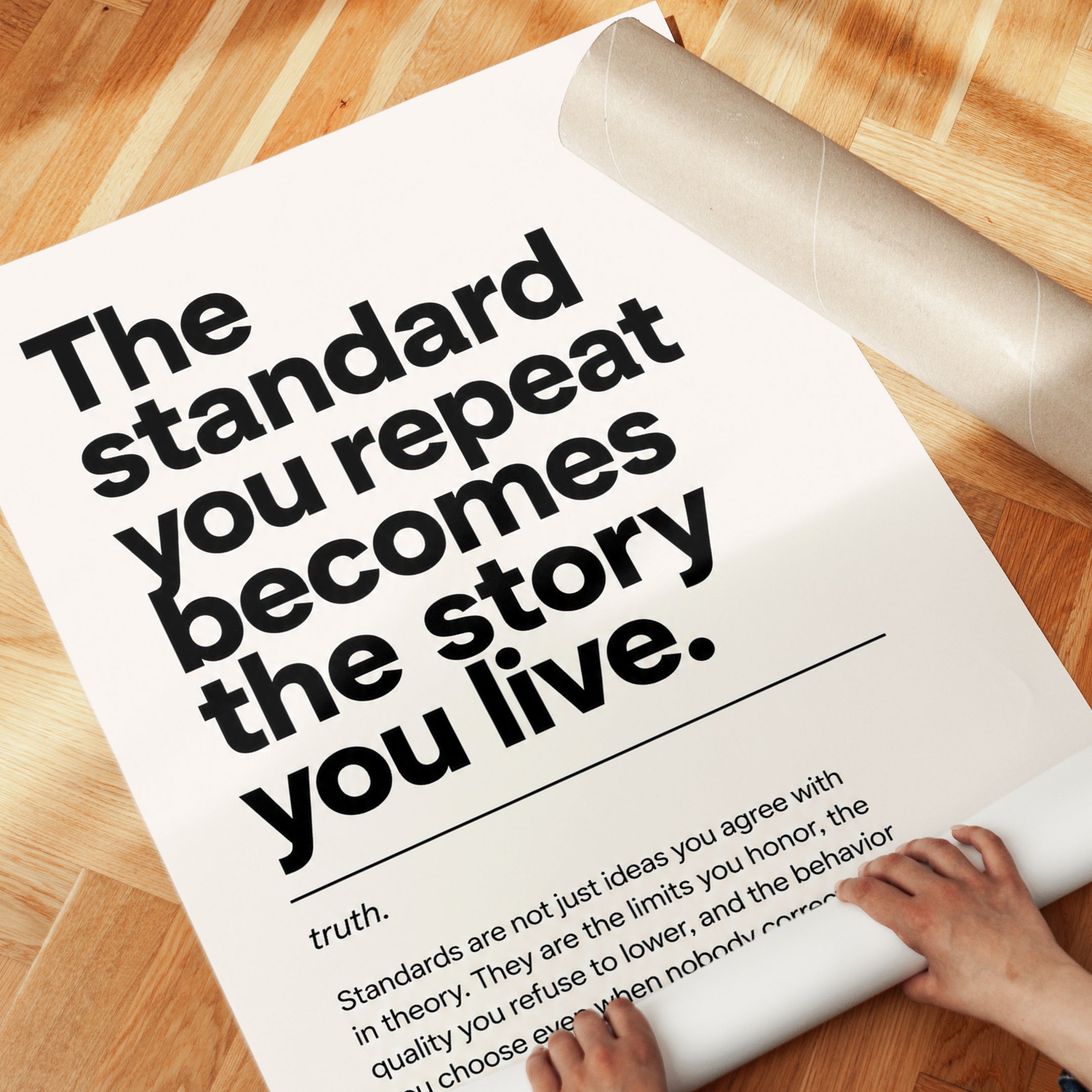 Inspirational Wall Art: Motivational Quote - detail