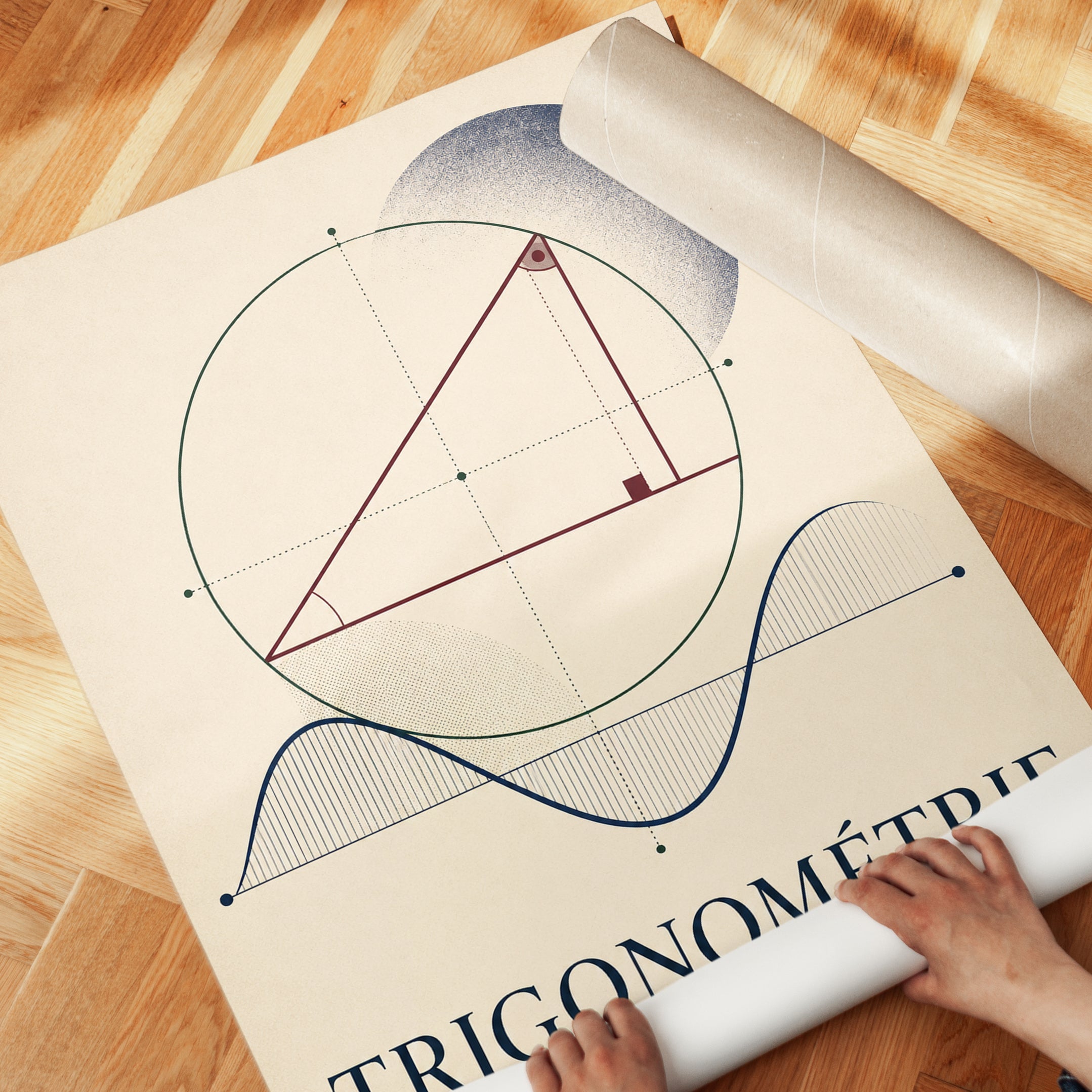 Math Wall Art – Trigonometry Print - detail