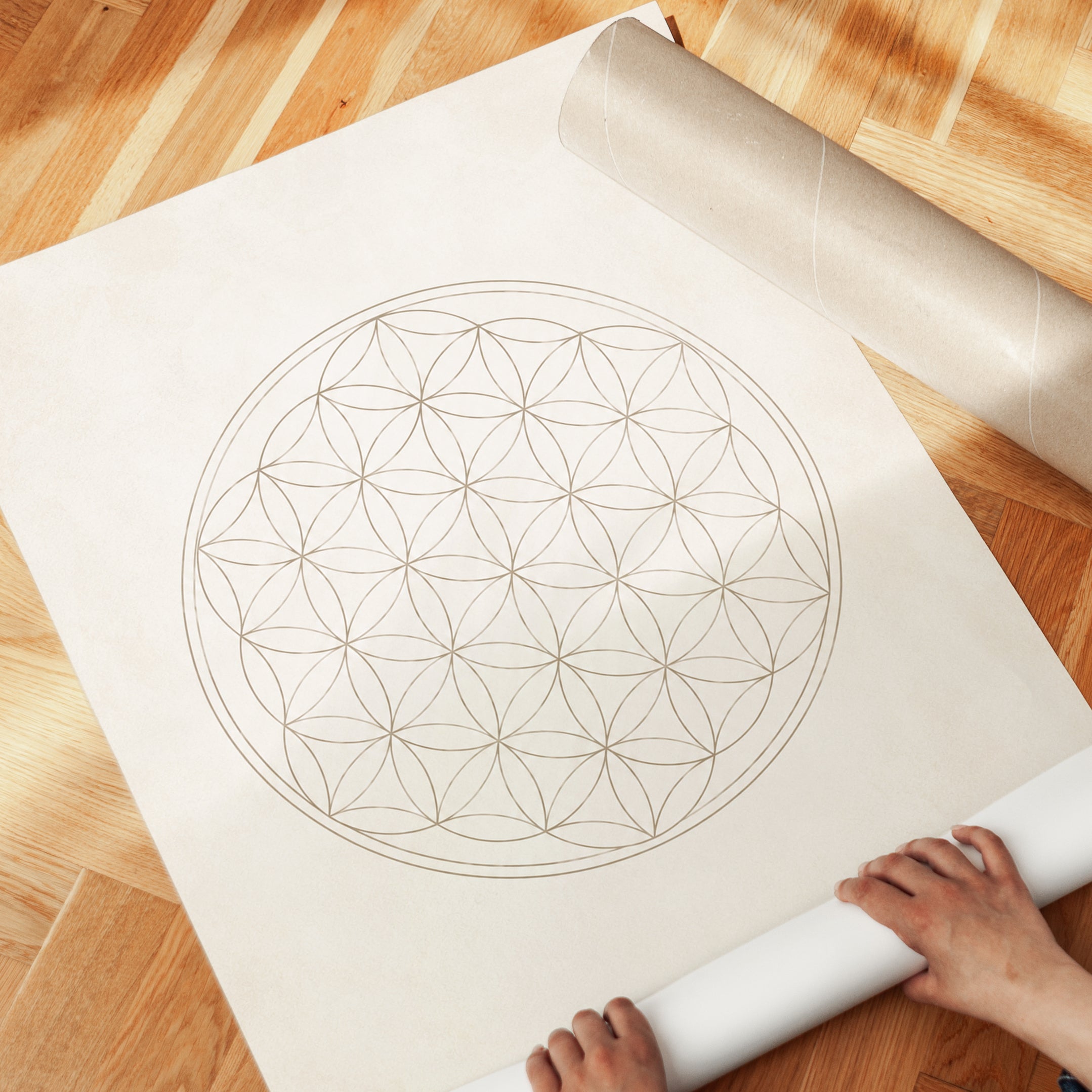 Flower of Life Wall Art - detail
