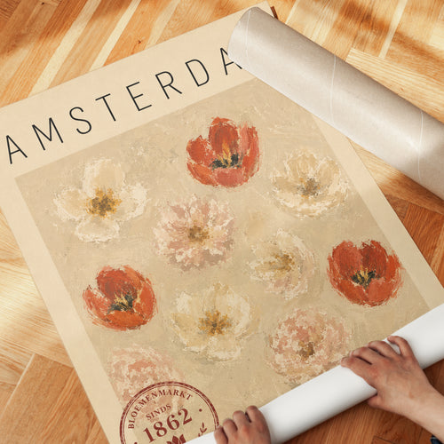 Amsterdam Travel Poster - detail