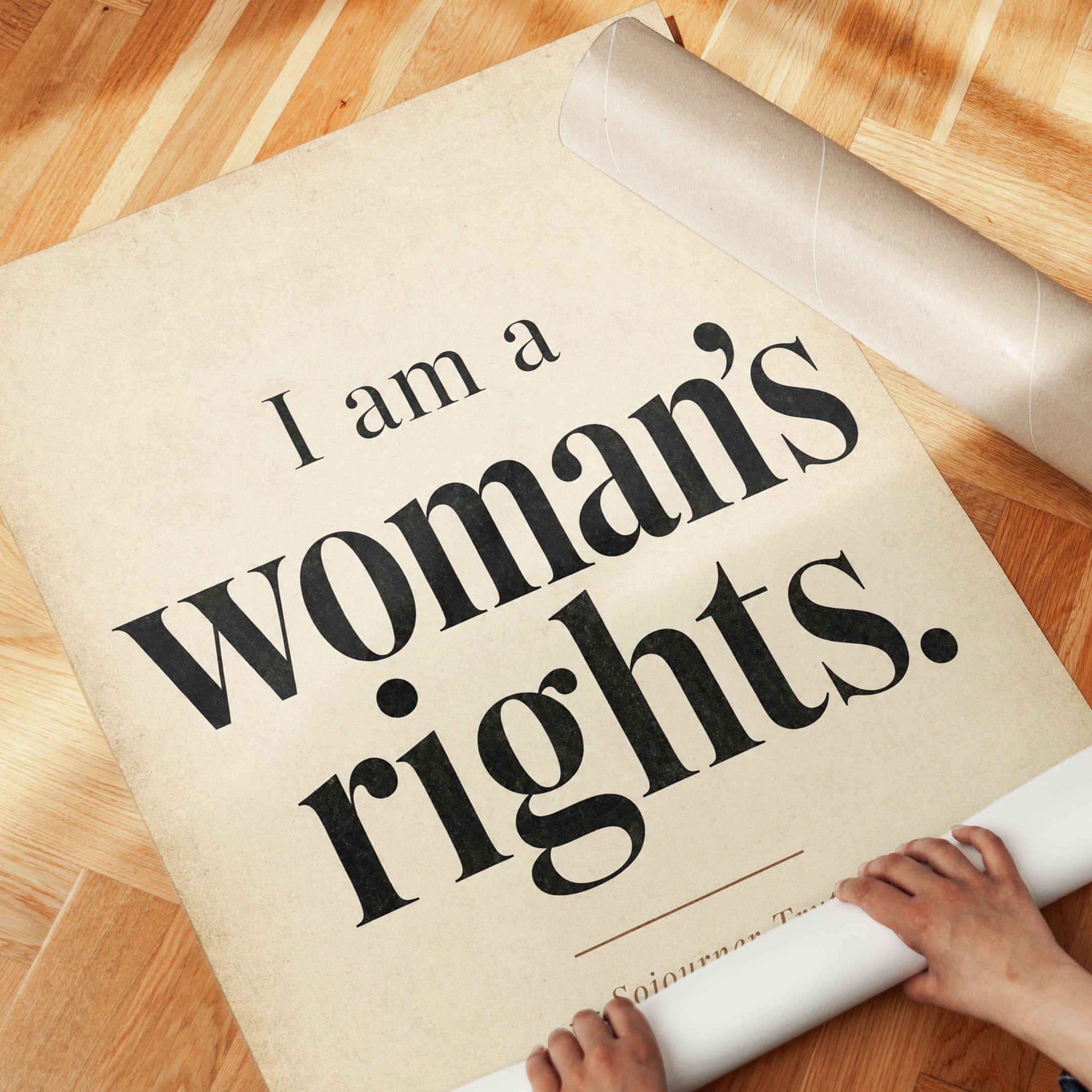 Feminist Wall Art – Women's Rights Print - detail