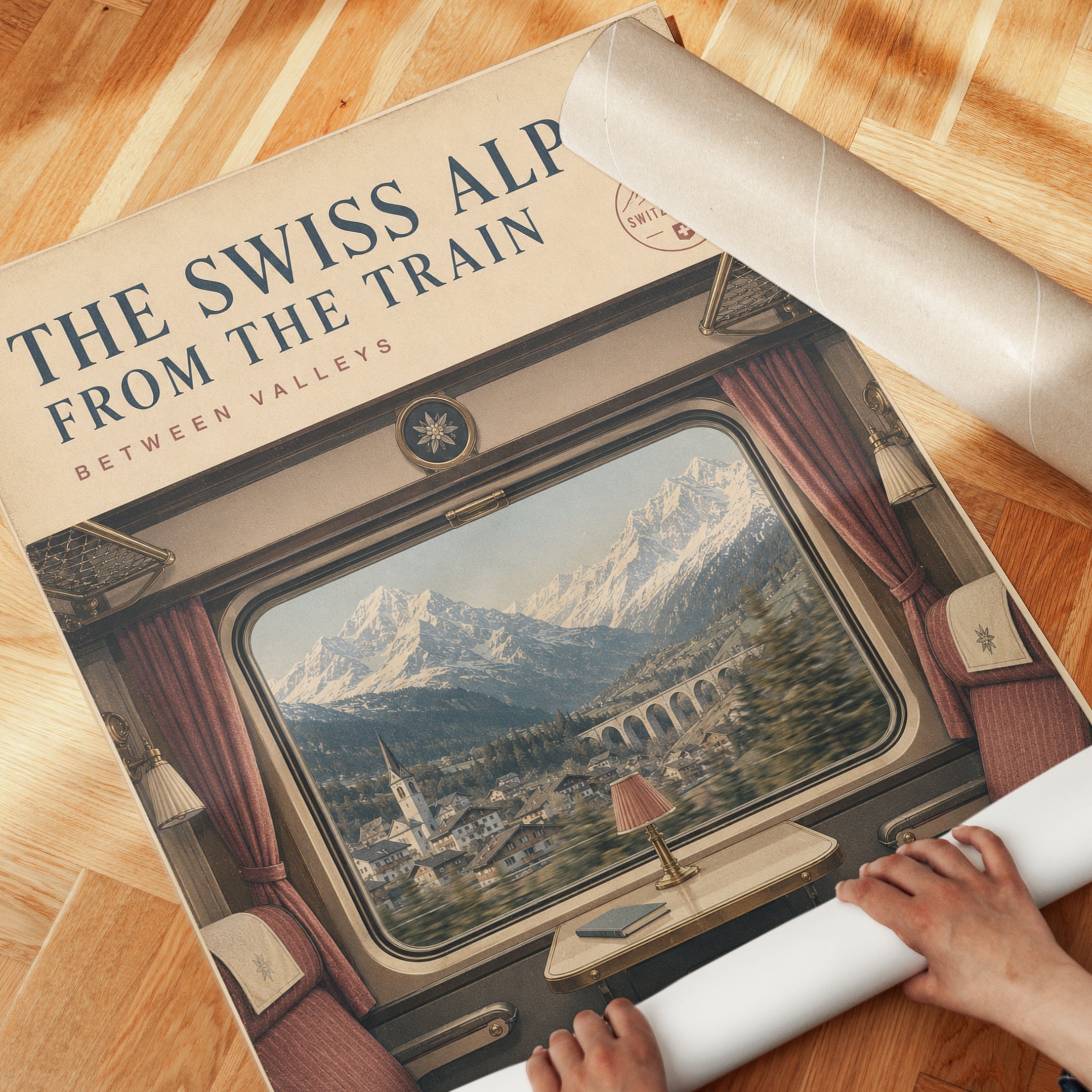 Switzerland Travel Poster - detail