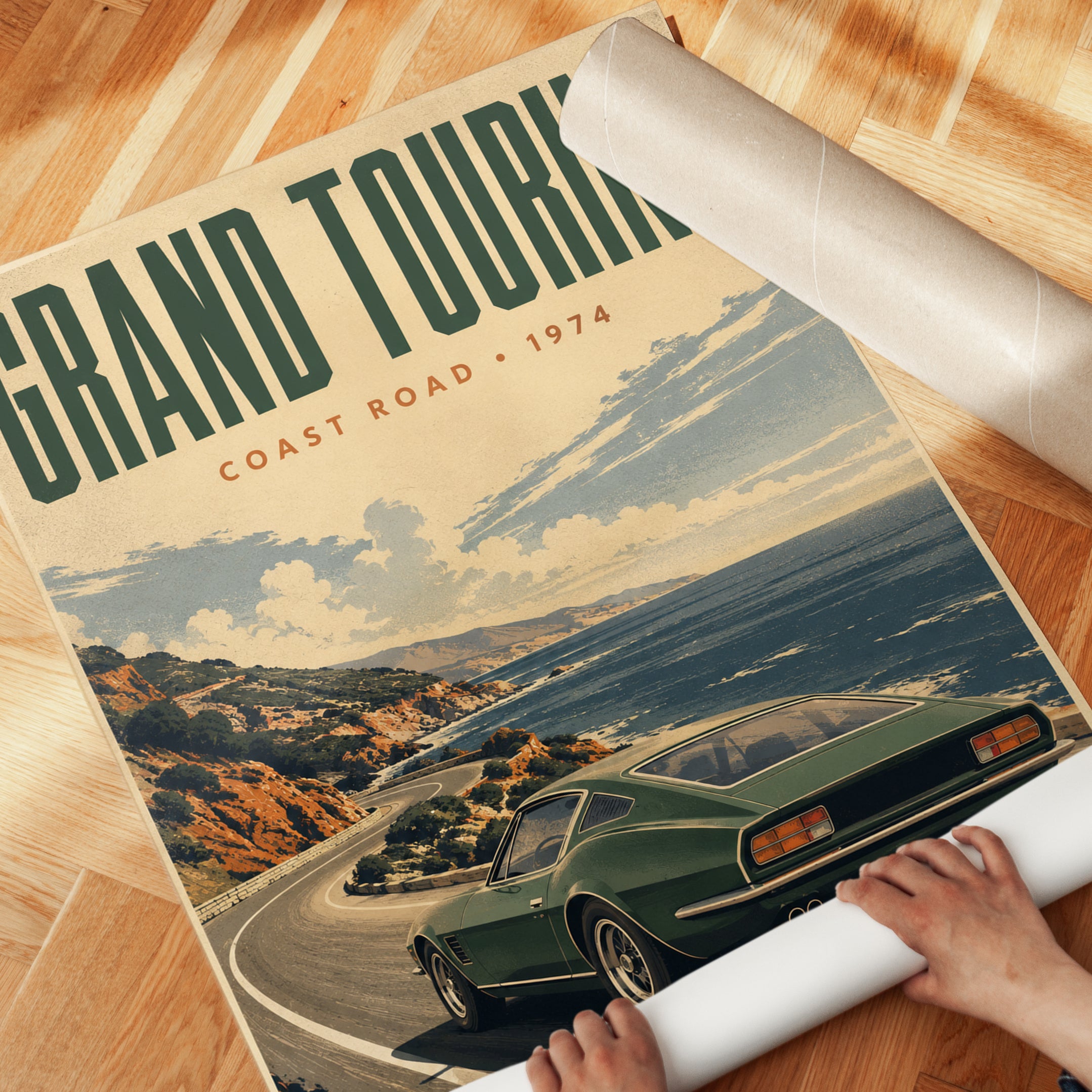 Vintage Car Poster - detail