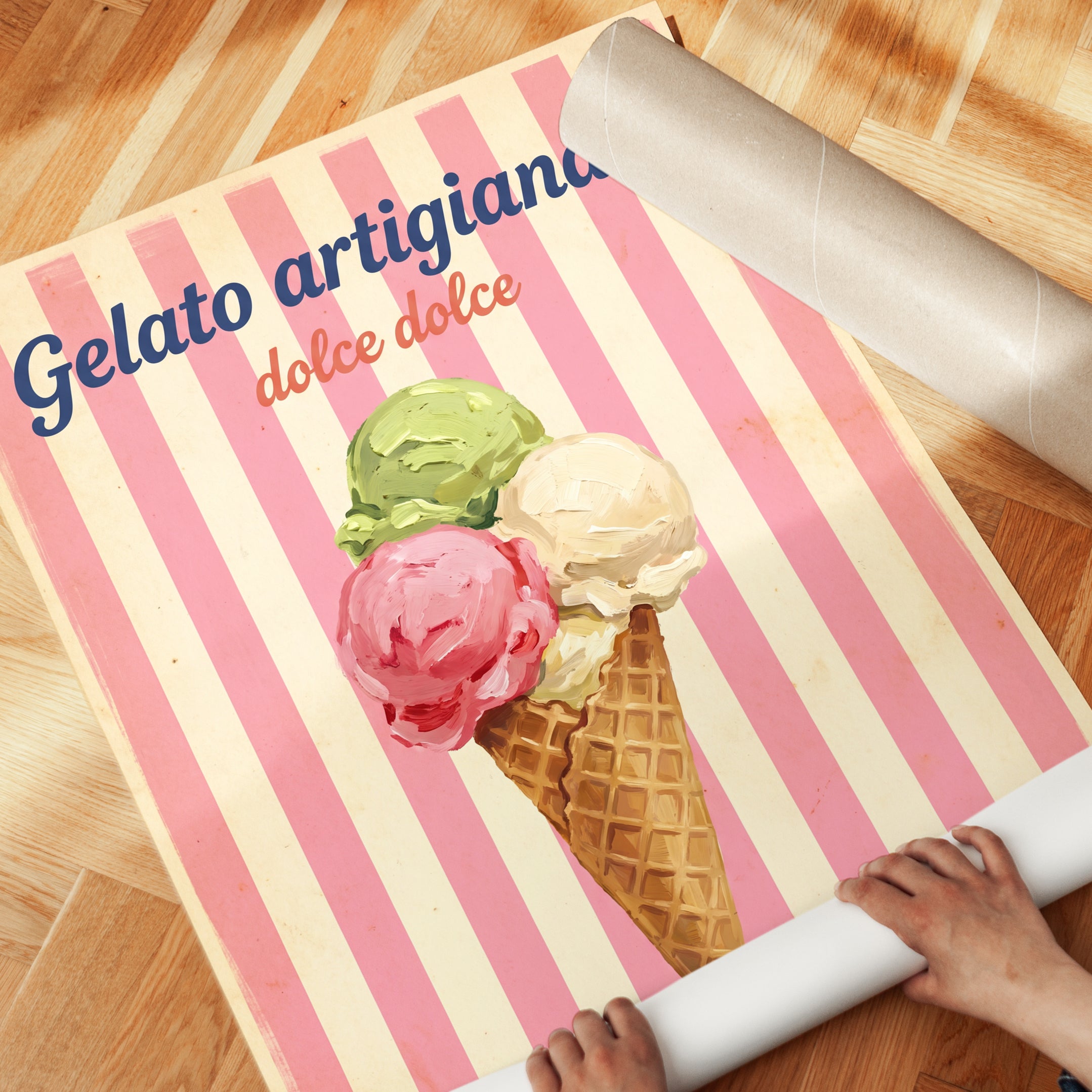 Gelato Artigianale Print - detail