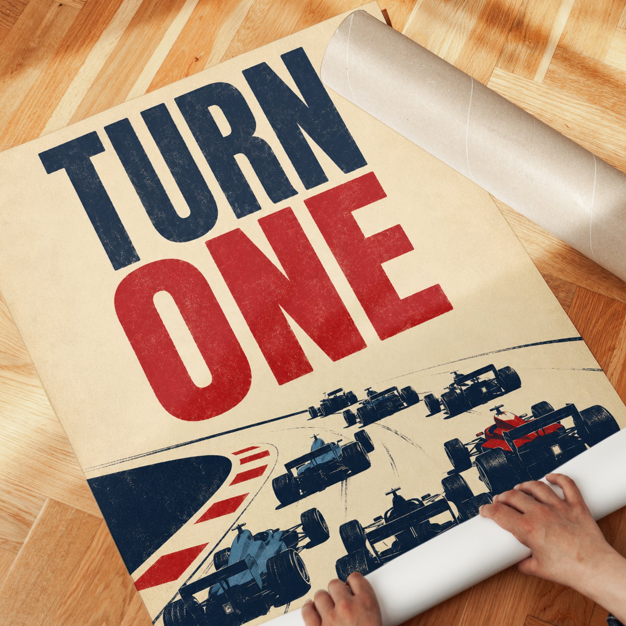 Racing Wall Art – Vintage Sports Poster - detail
