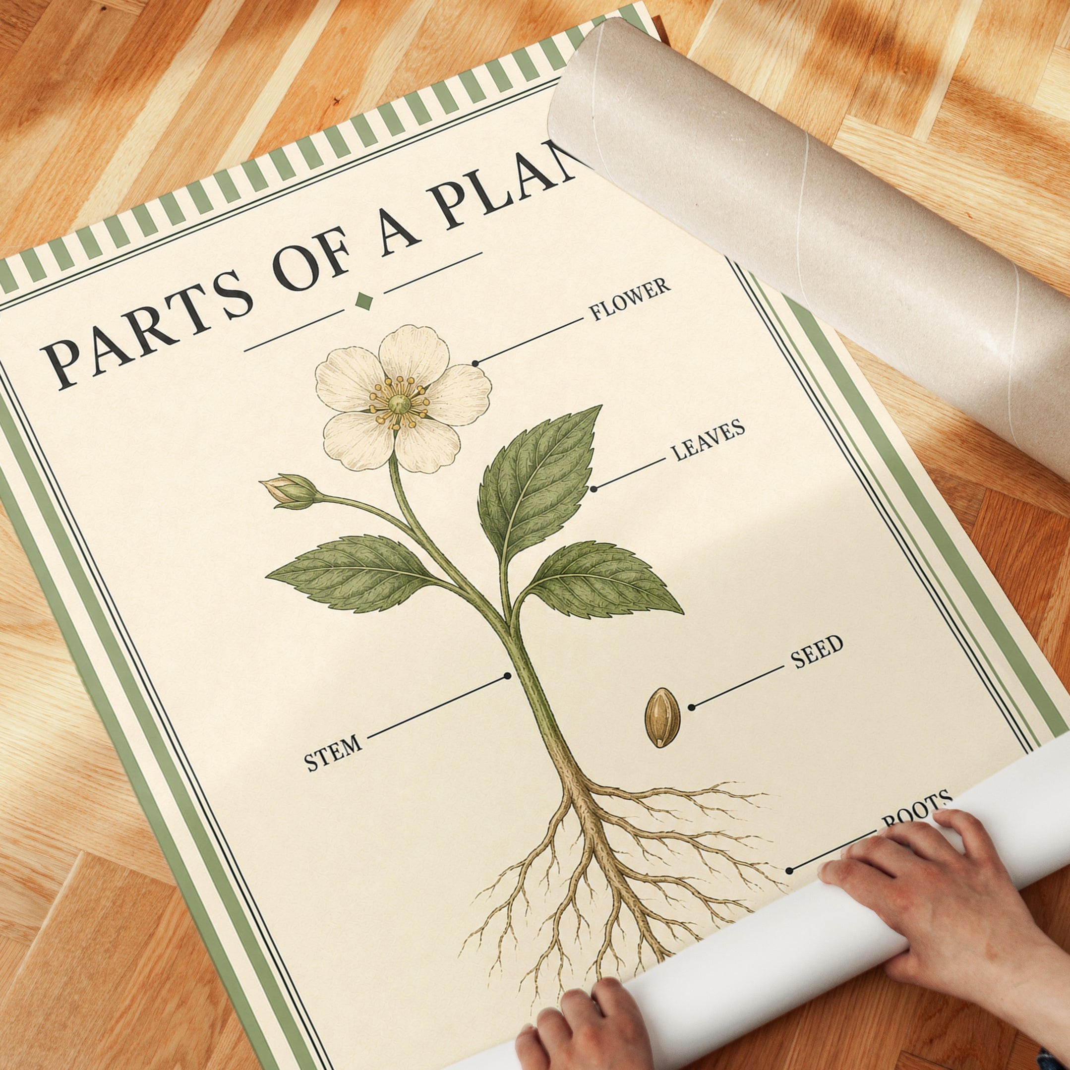 Plant Anatomy Poster – Parts of a Plant Print - detail