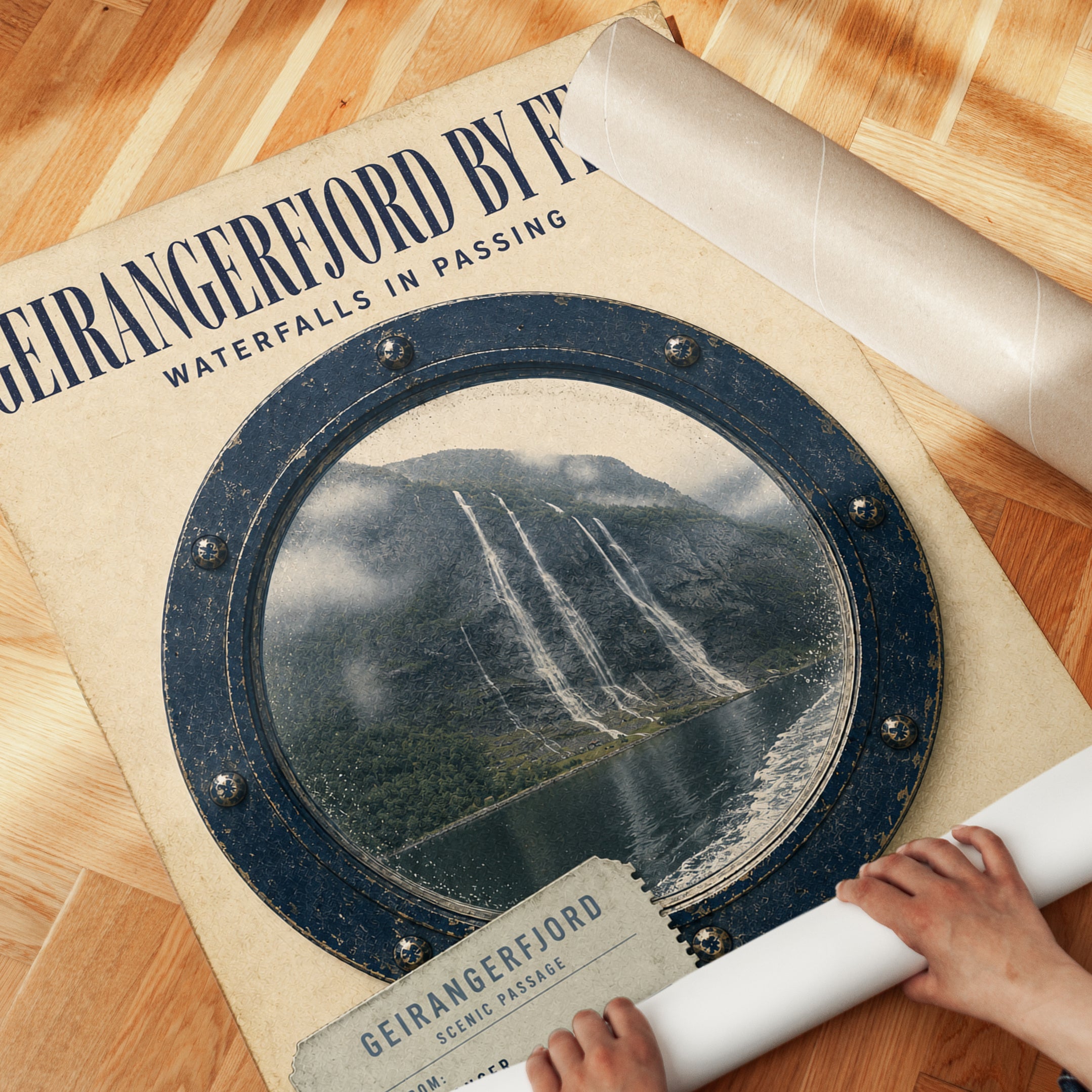 Norway Travel Poster - detail