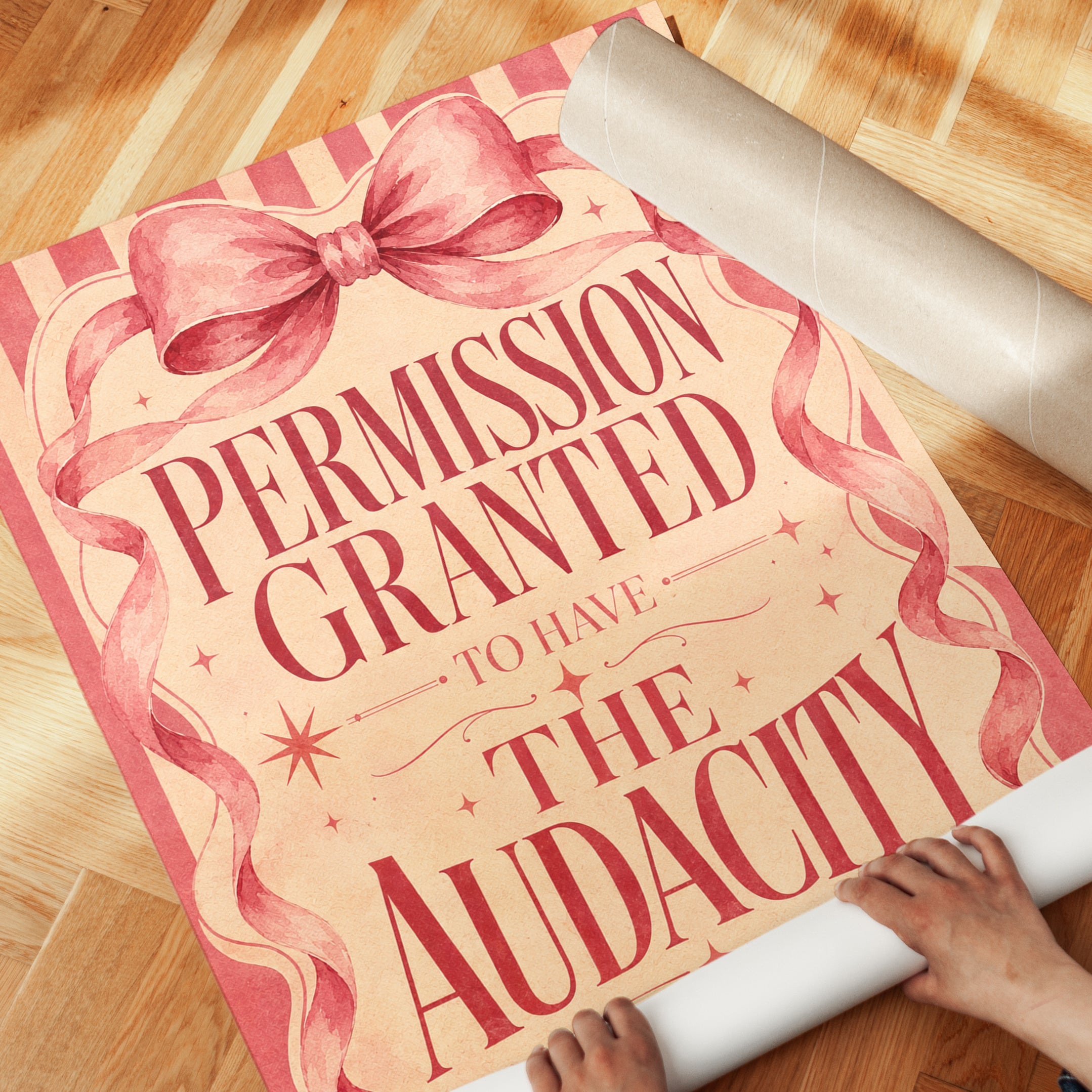 Permission Granted Print - detail