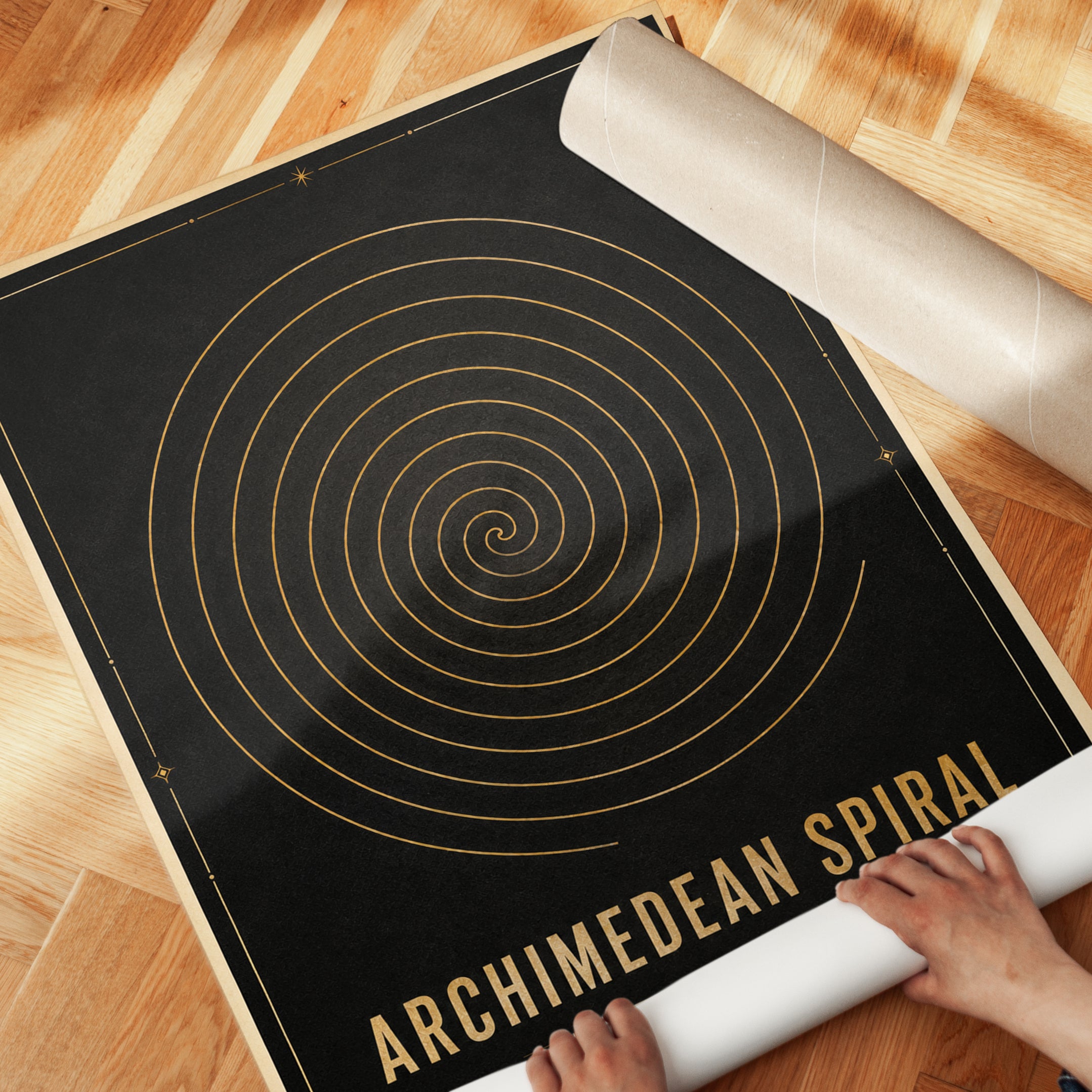 Archimedean Spiral Wall Art - detail