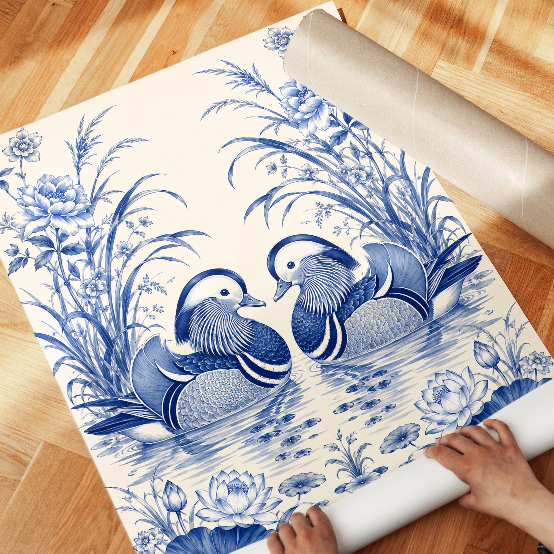Mandarin Duck Wall Art - detail