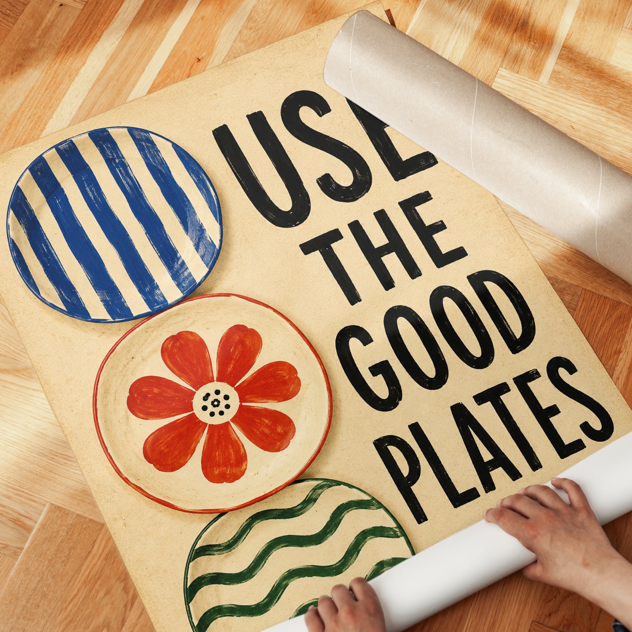 Kitchen Quote Wall Art - detail