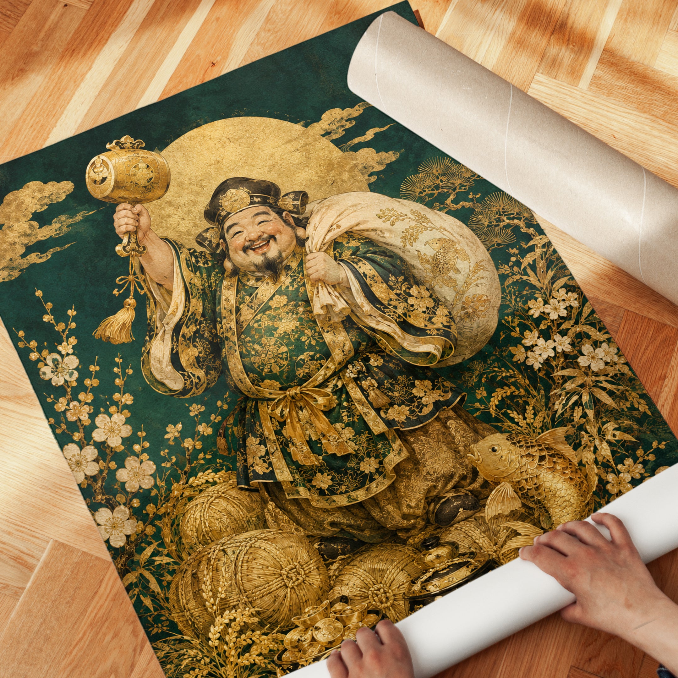 Chinese Prosperity Print – Blessing Wall Art - detail