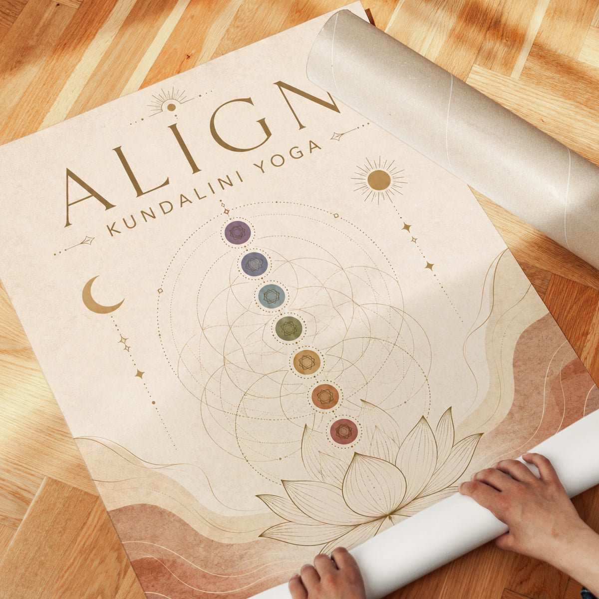 Kundalini Chakra Art Print – Align Meditation - detail