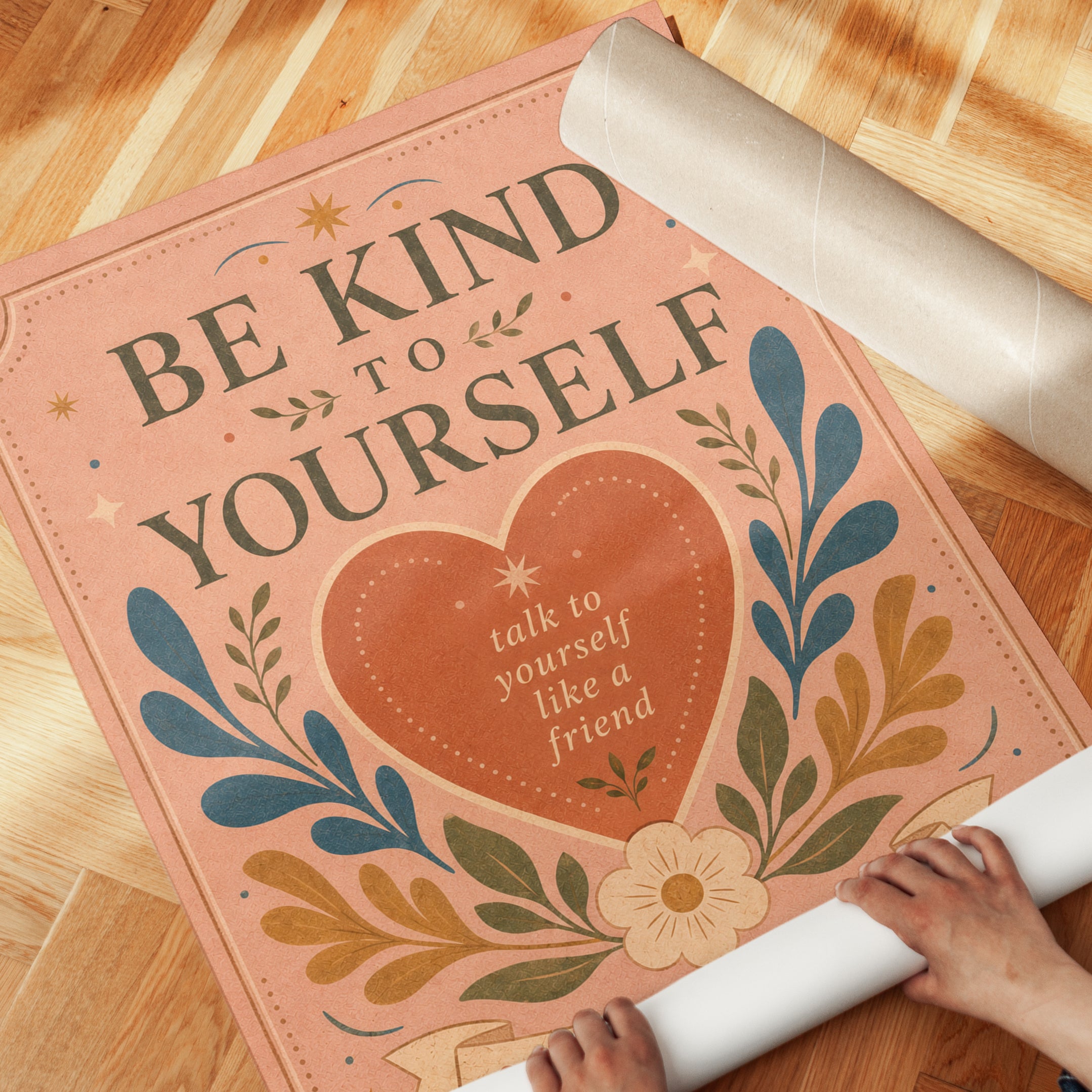 Be Kind To Yourself Print - detail