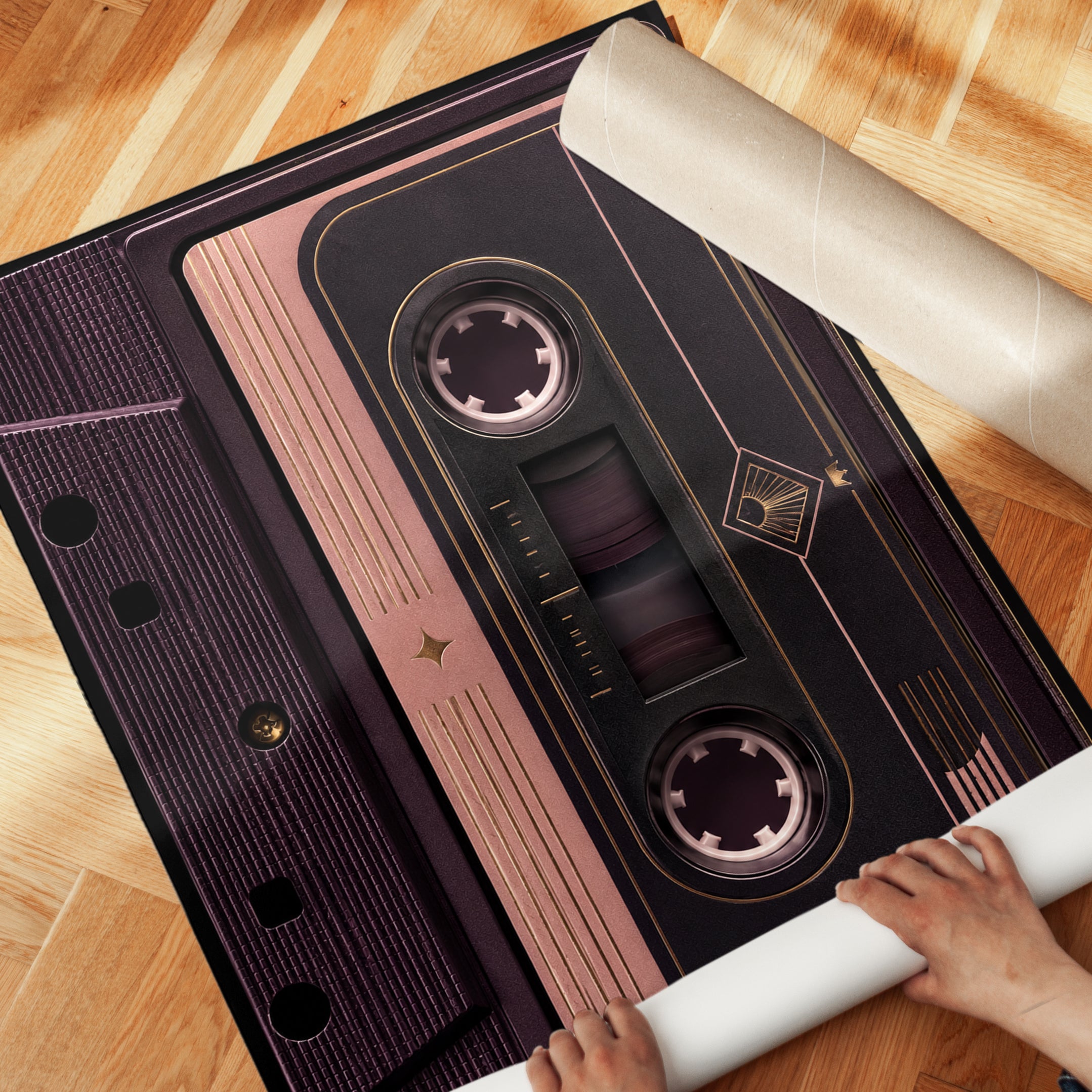 Retro Cassette Tape Art Print - detail