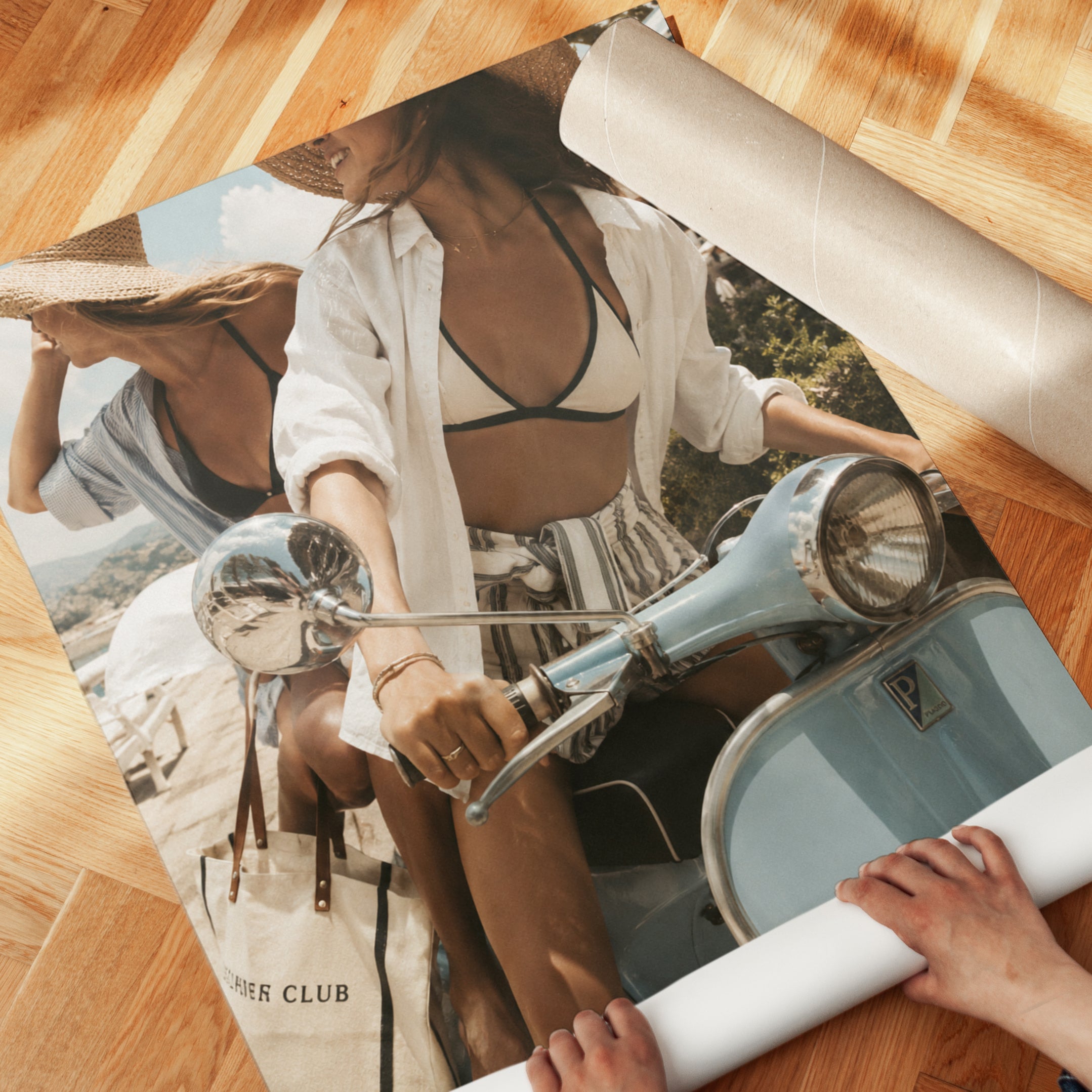 Vespa Print – Italian Summer Wall Art - detail