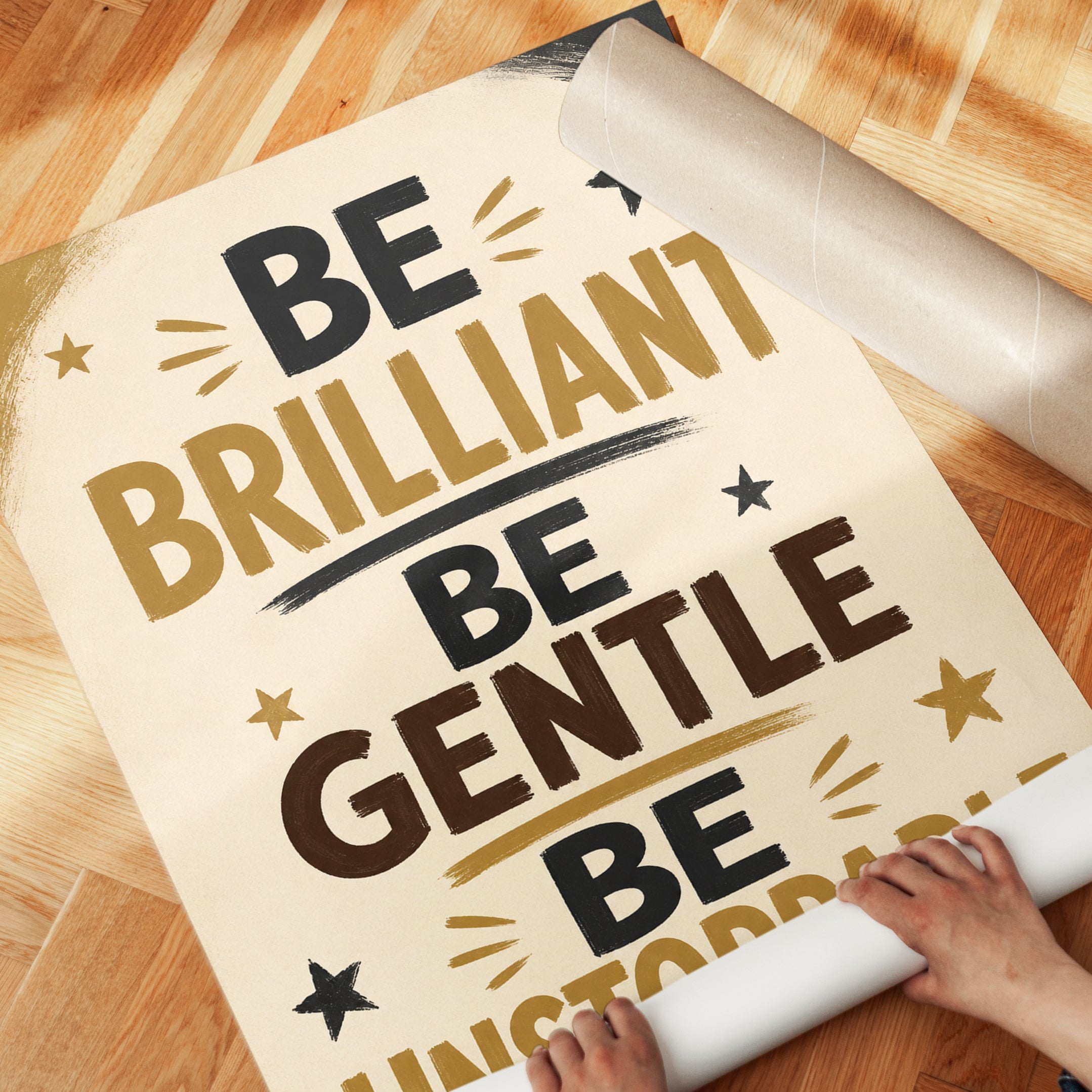 Motivational Wall Art - detail