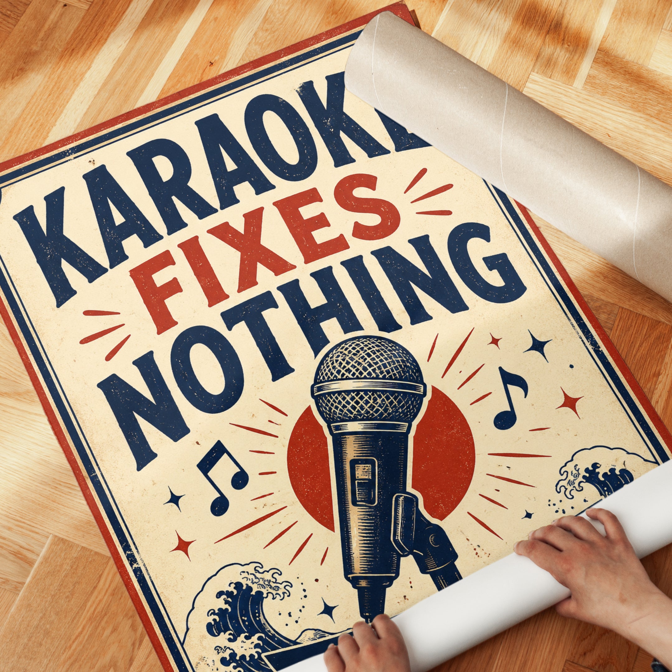 Karaoke Wall Art – Music Room Decor - detail