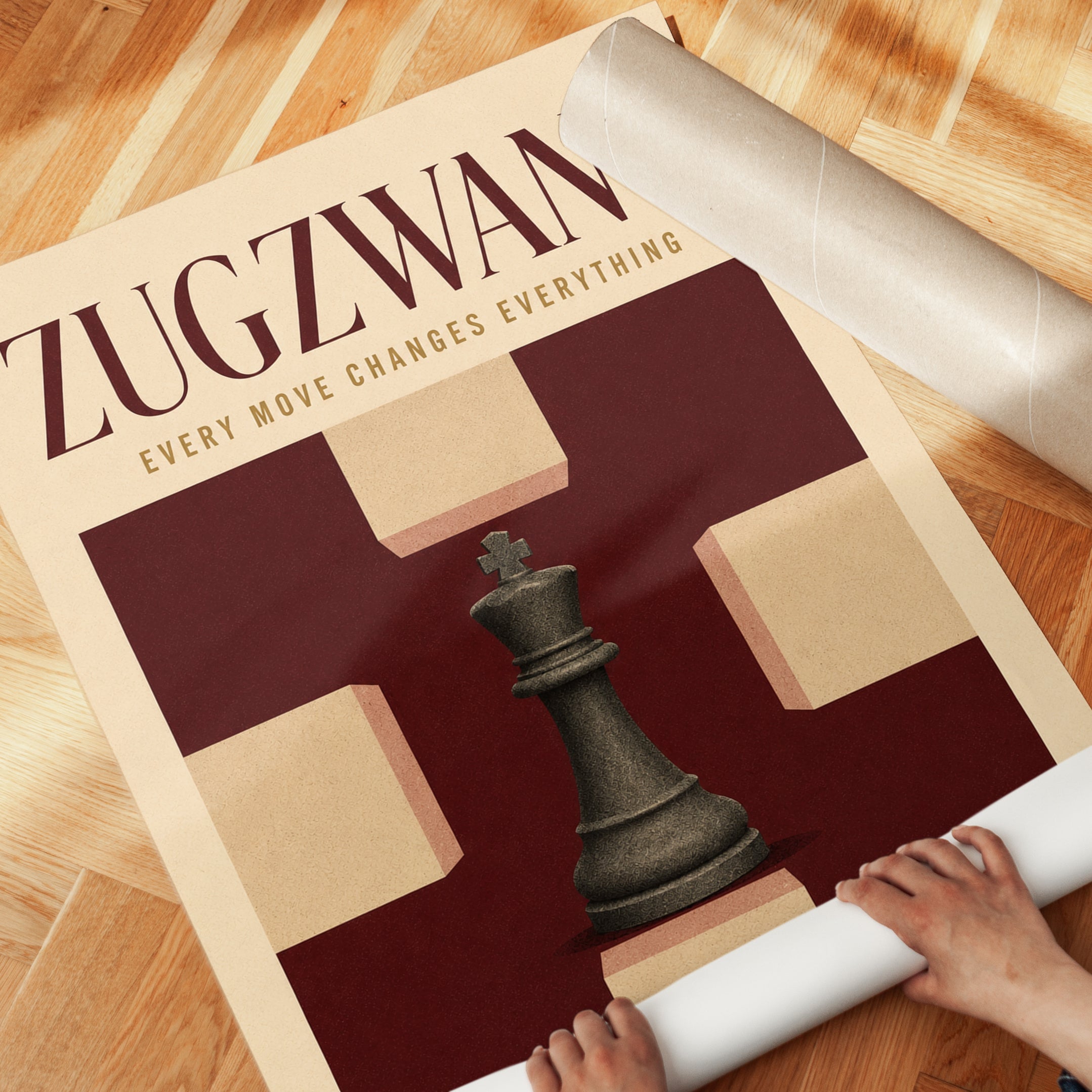 Chess Wall Art – Zugzwang Print - detail