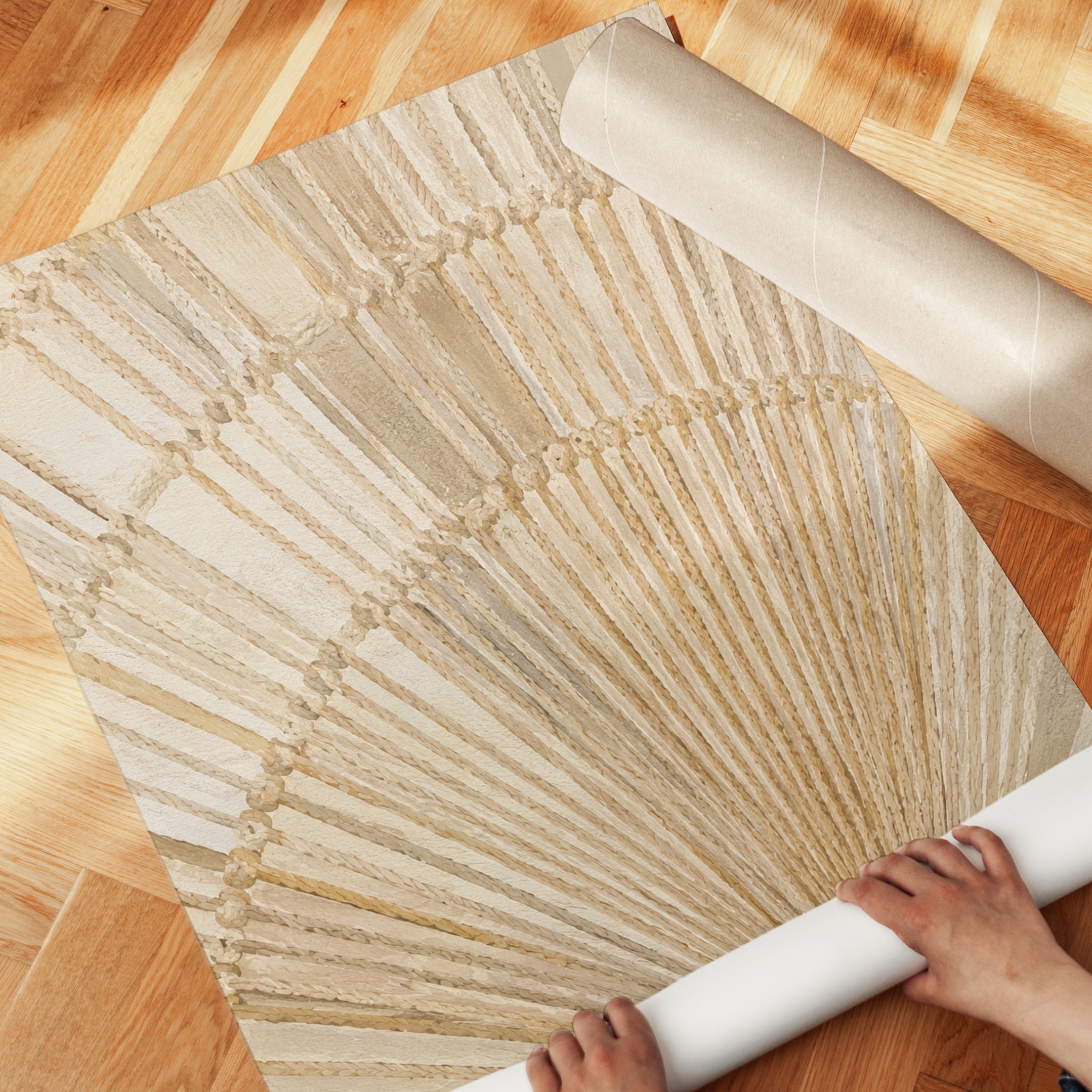 Dried Palm Leaf Wall Art - detail
