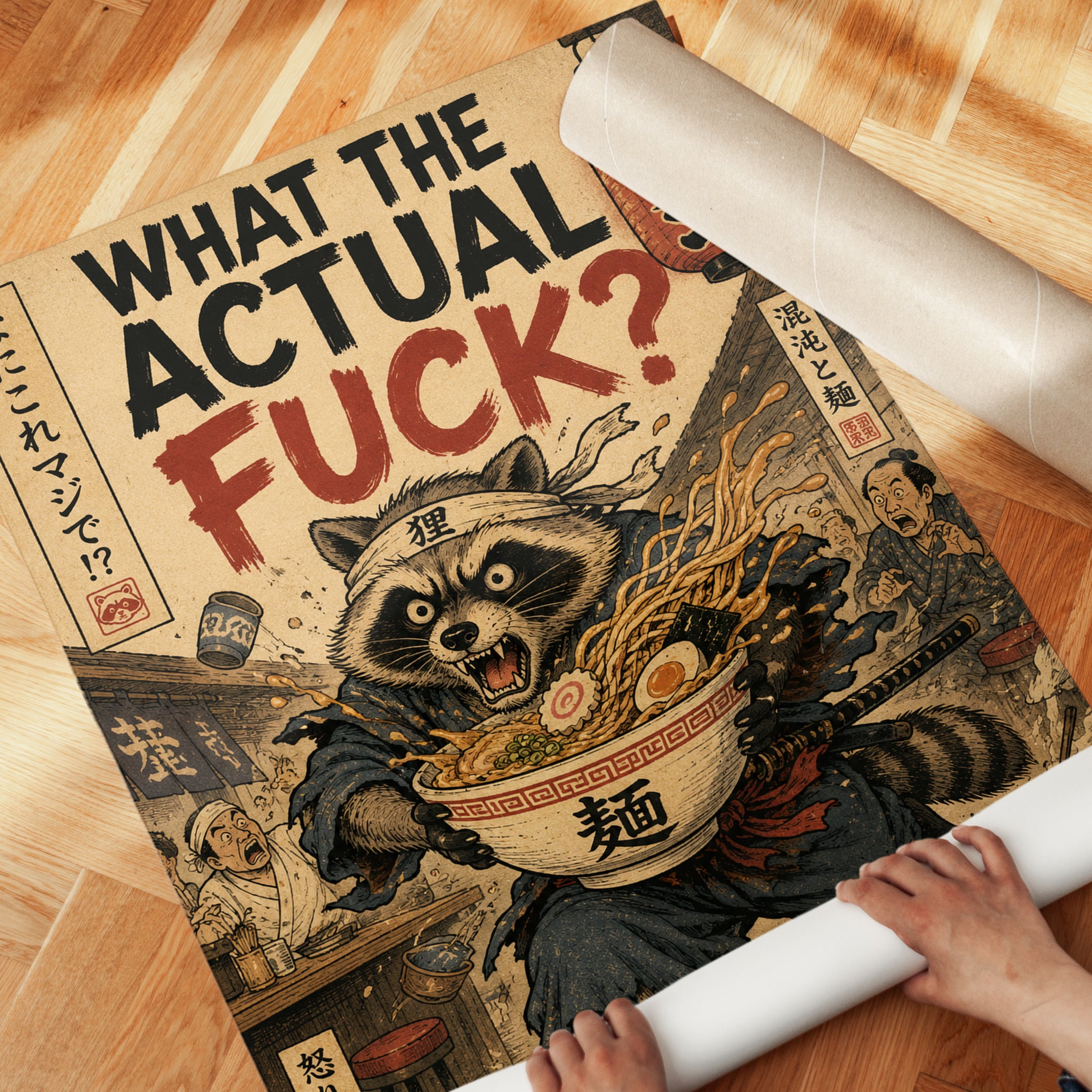 Ramen Wall Art – Japanese Kitchen Decor - detail