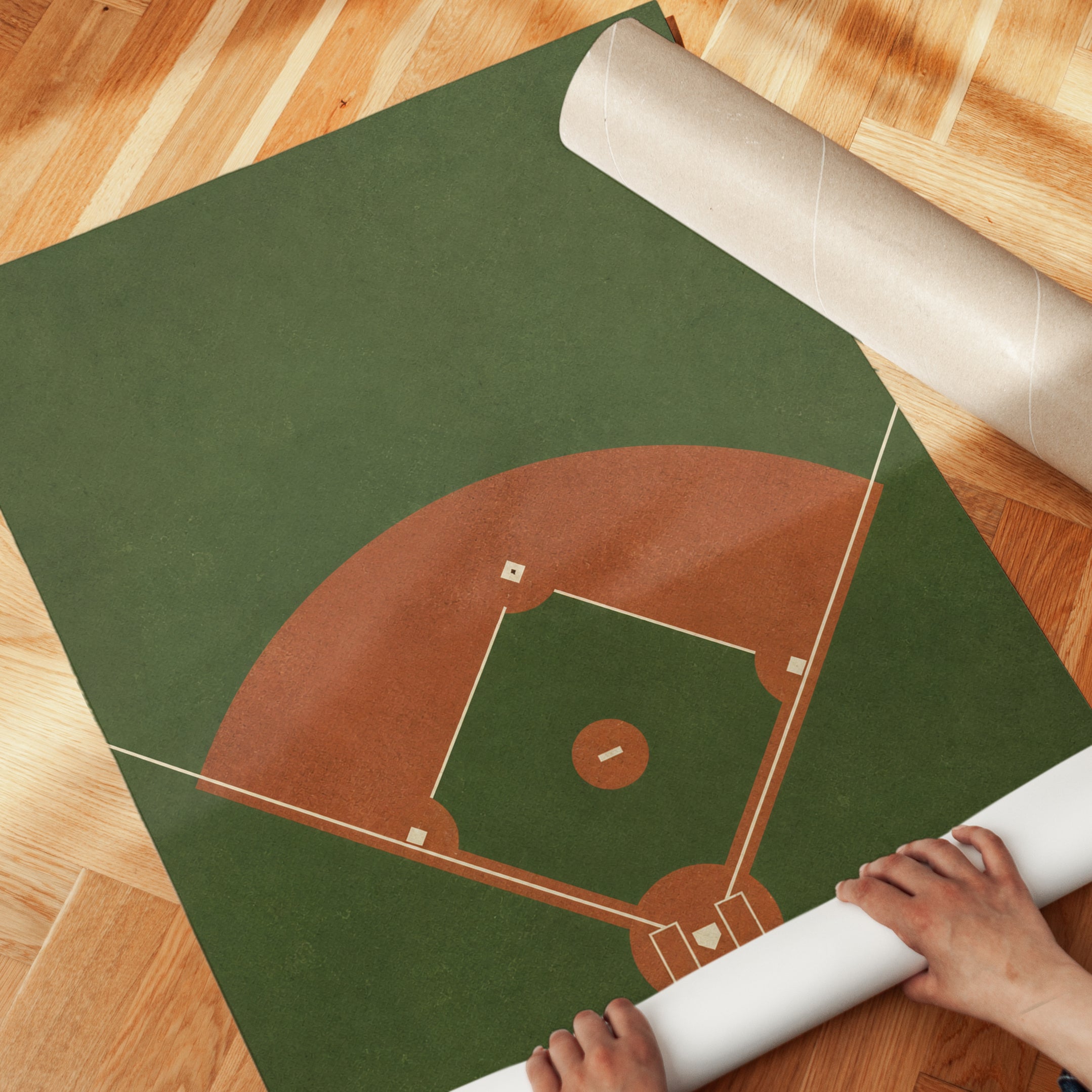 Baseball Field Poster – Sports Wall Art - detail