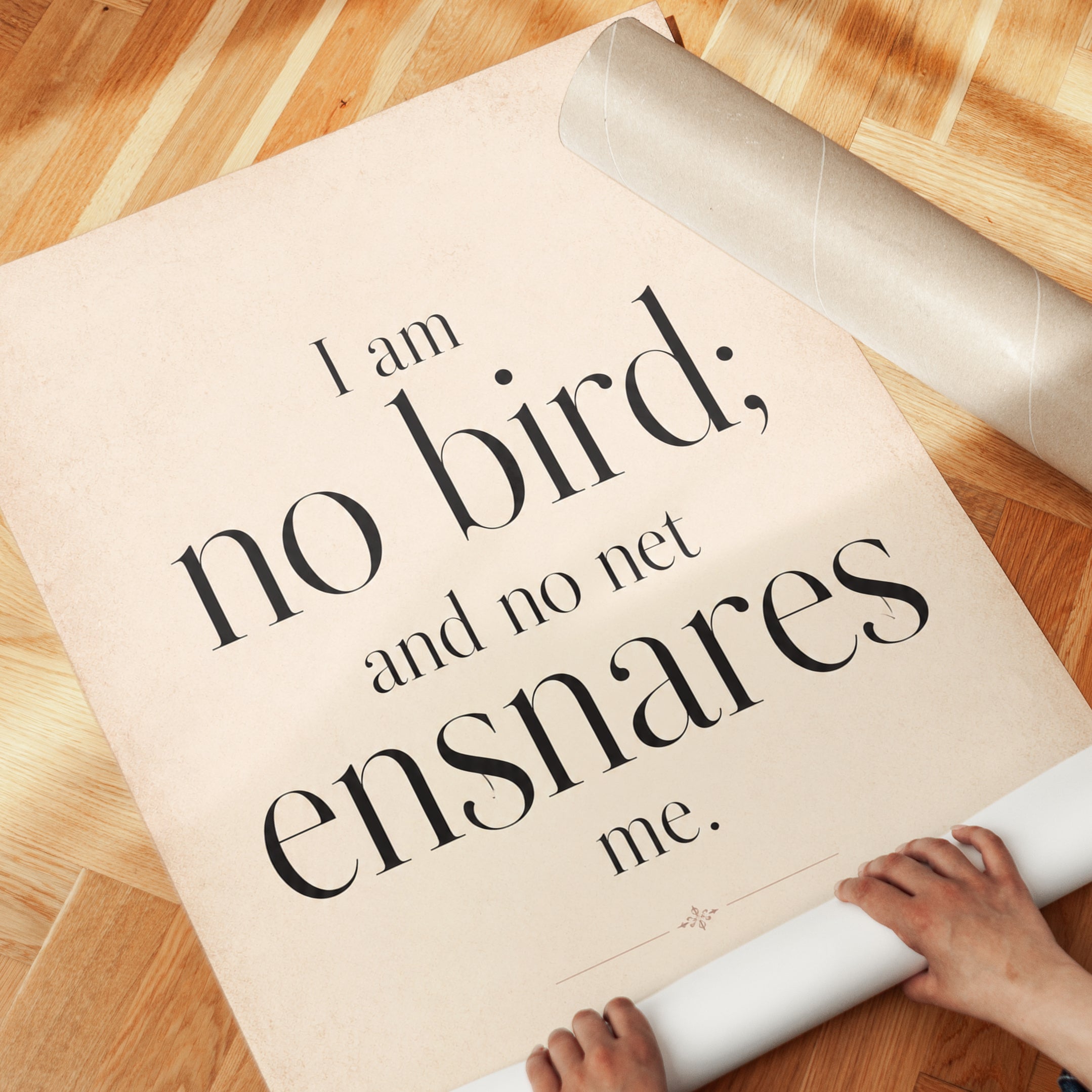 Literary Quote Print – Charlotte Bronte Wall Art - detail